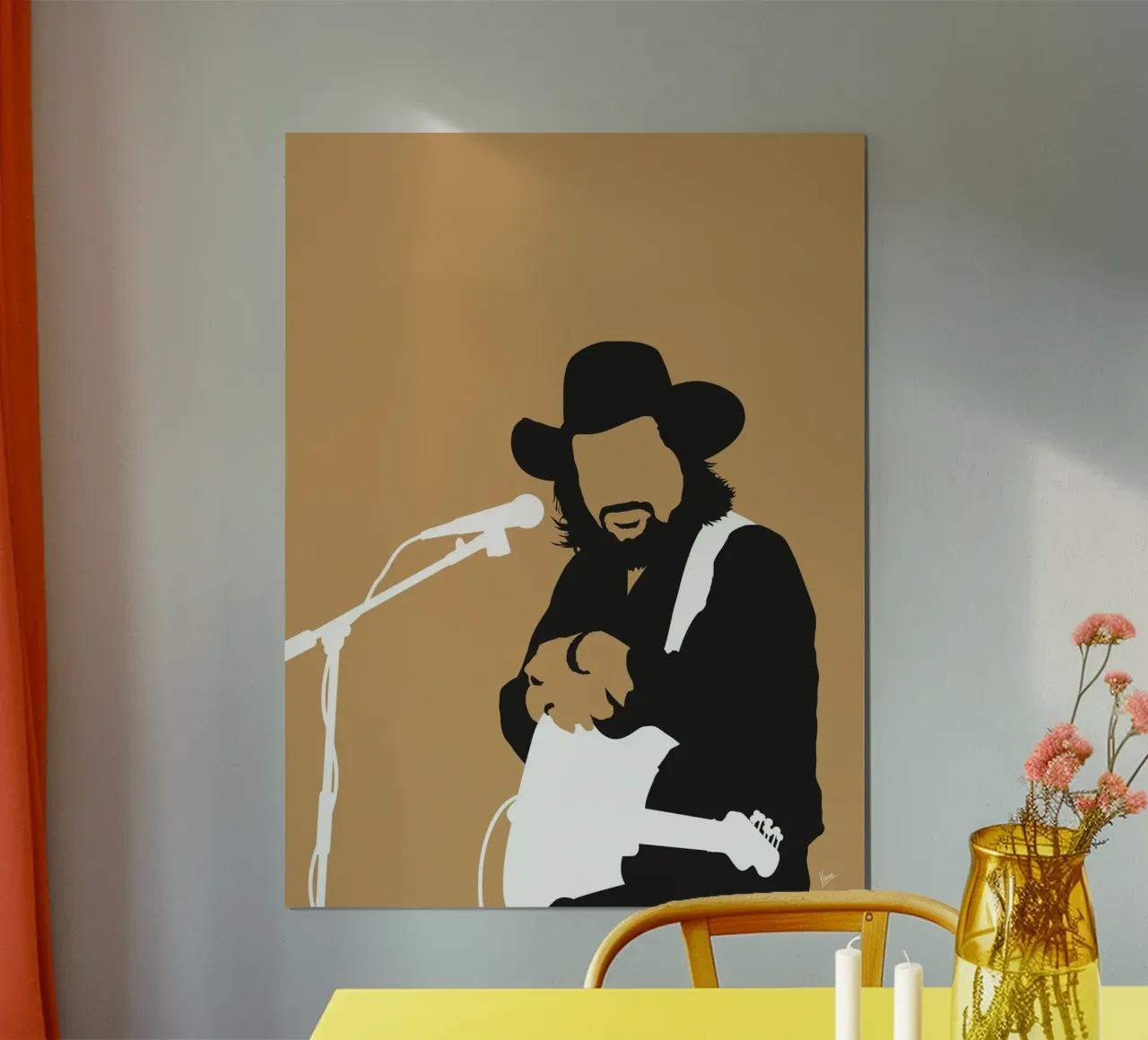 No280 Waylon Jennings poster da Iconic Rockstars