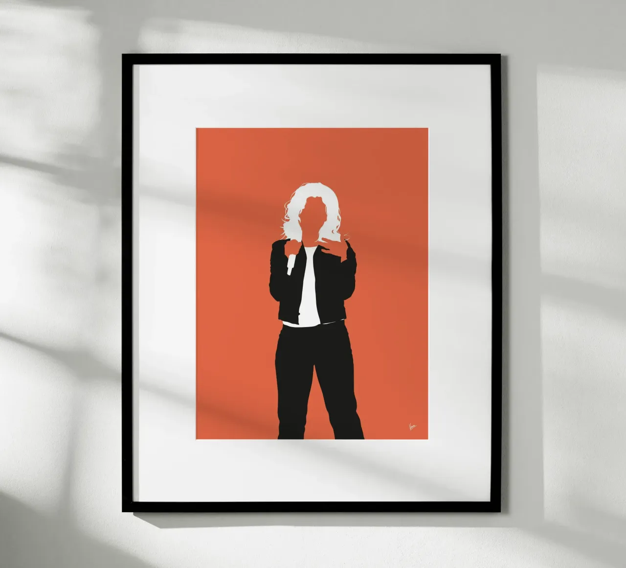 No283 Kelly Clarkson poster con telaio in plastica da Iconic Rockstars