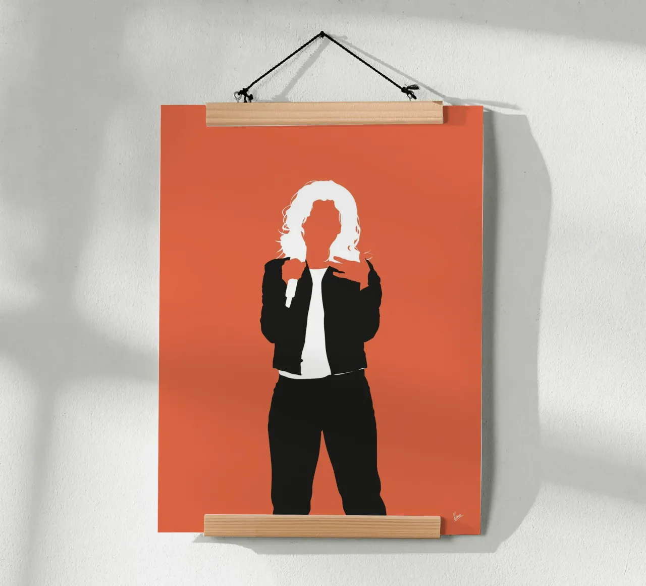 No283 Kelly Clarkson poster con telaio in plastica da Iconic Rockstars