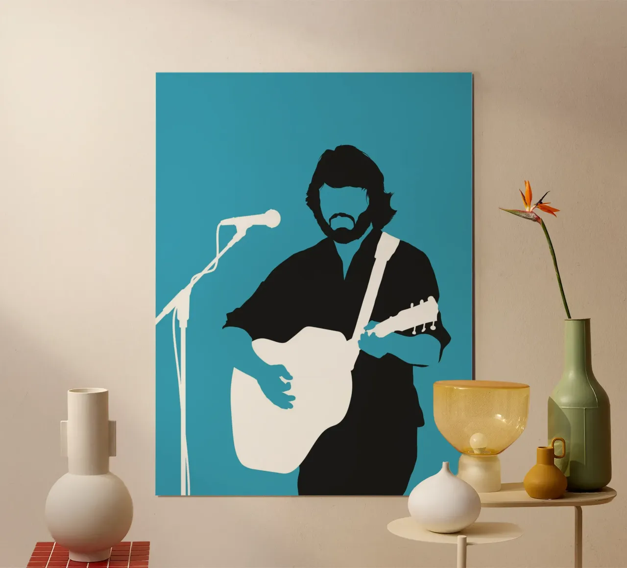 No285 Kris Kristofferson poster con telaio in plastica da Iconic Rockstars
