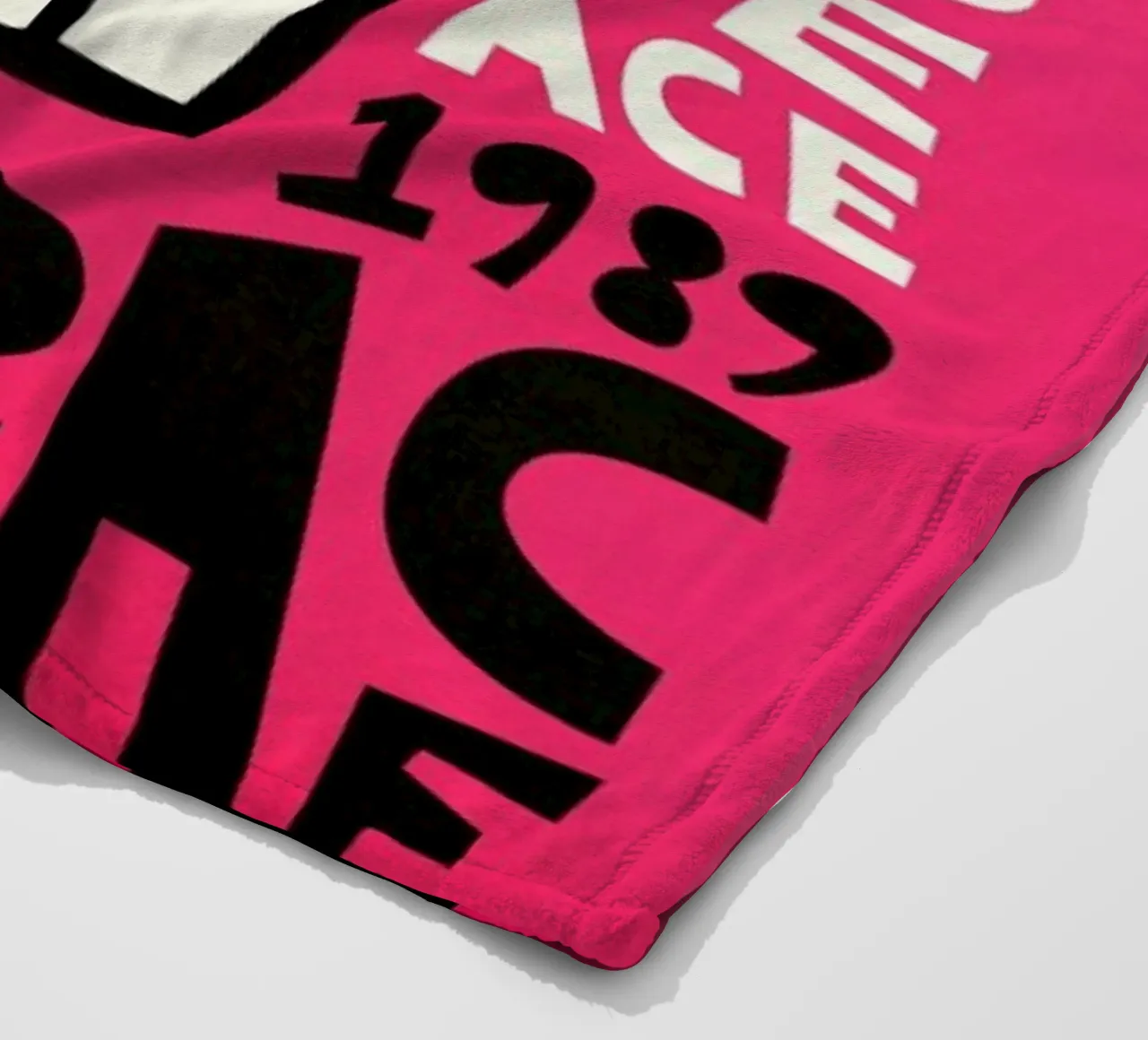 Peace fleece blanket by Fox & Velvet