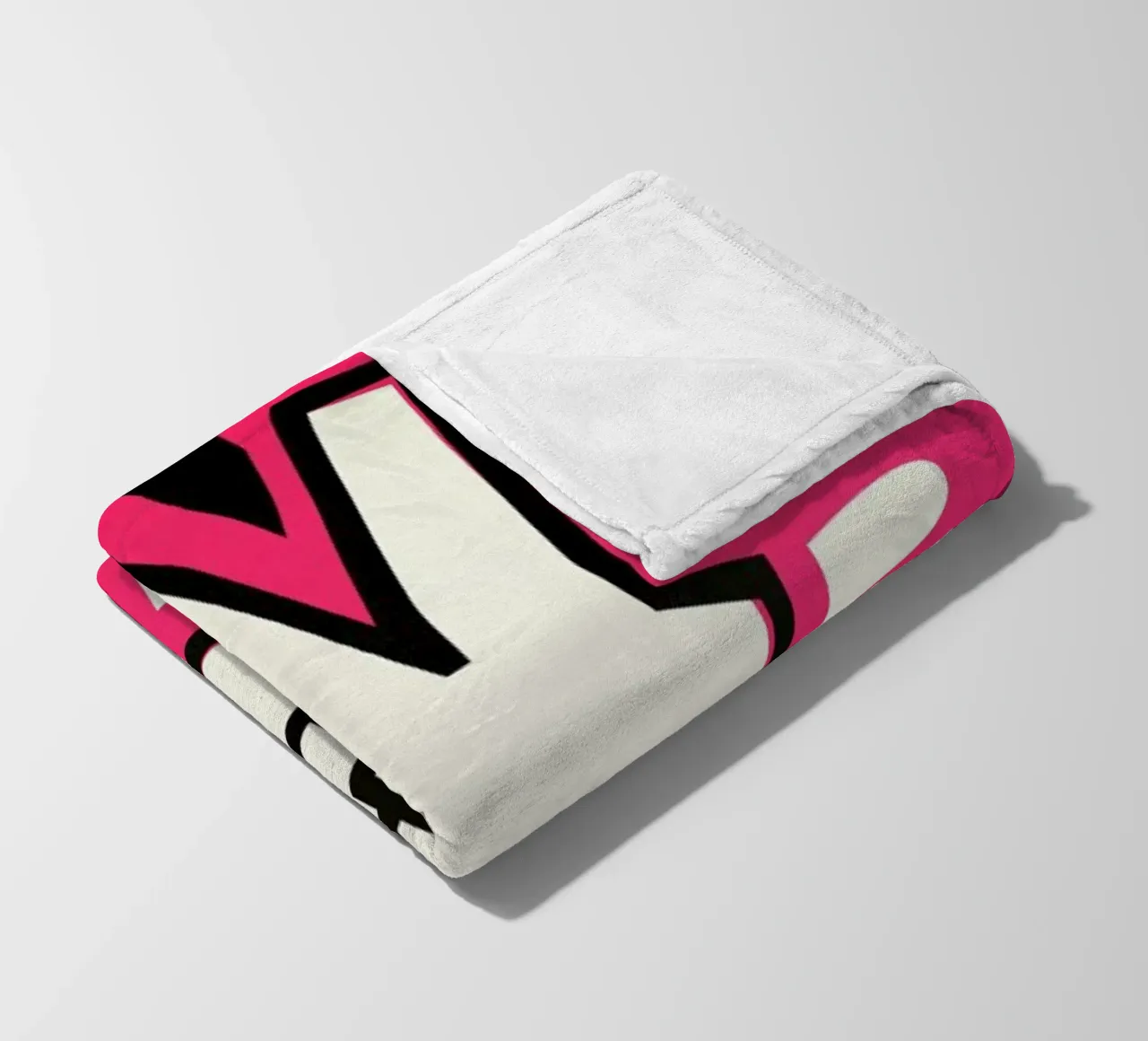 Peace fleece blanket by Fox & Velvet