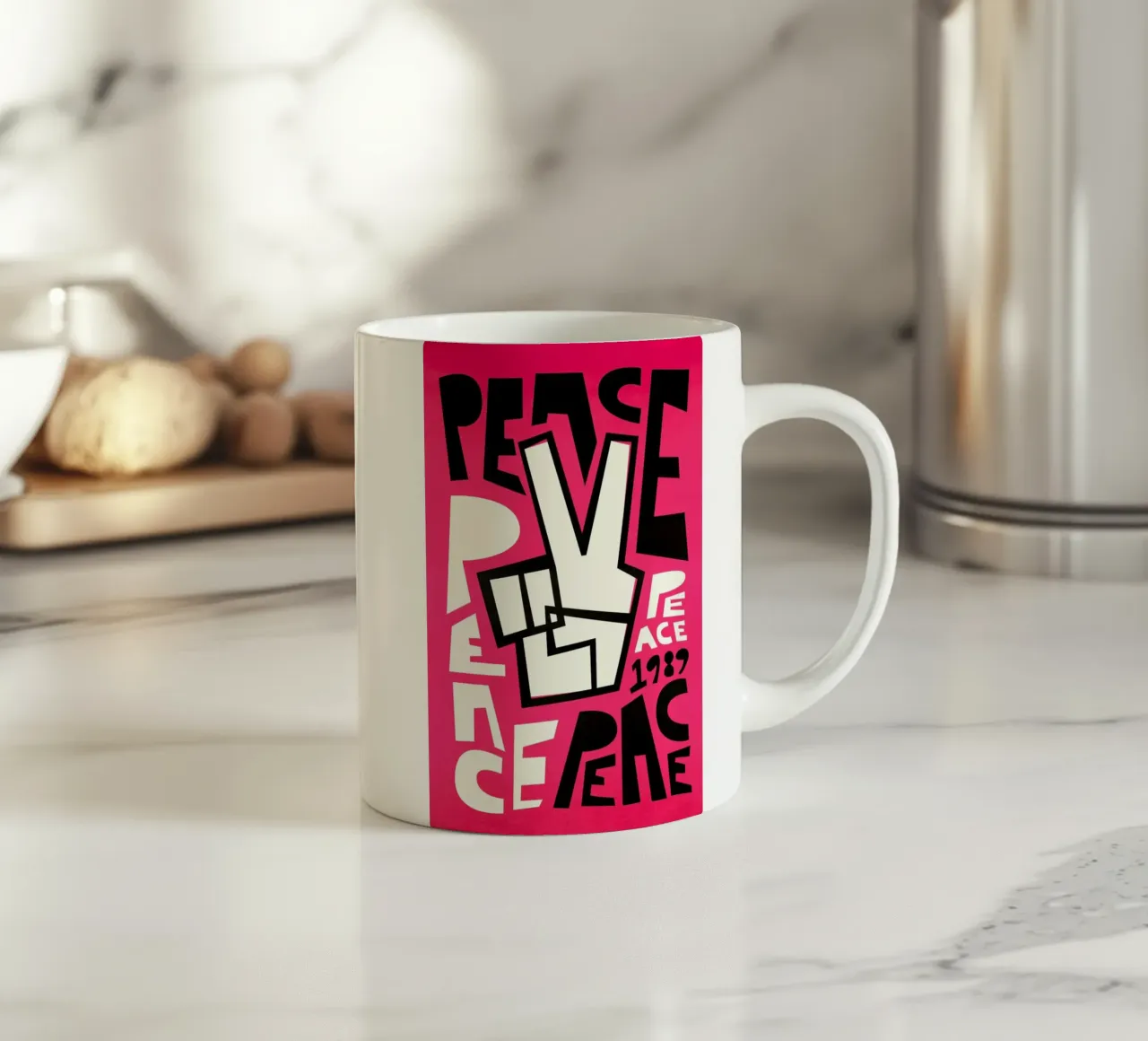 La pace tazza in ceramica da Fox & Velvet
