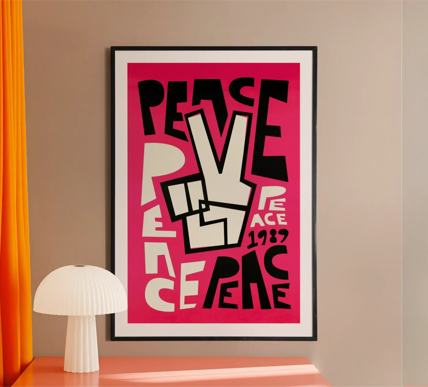 Peace poster van Fox & Velvet
