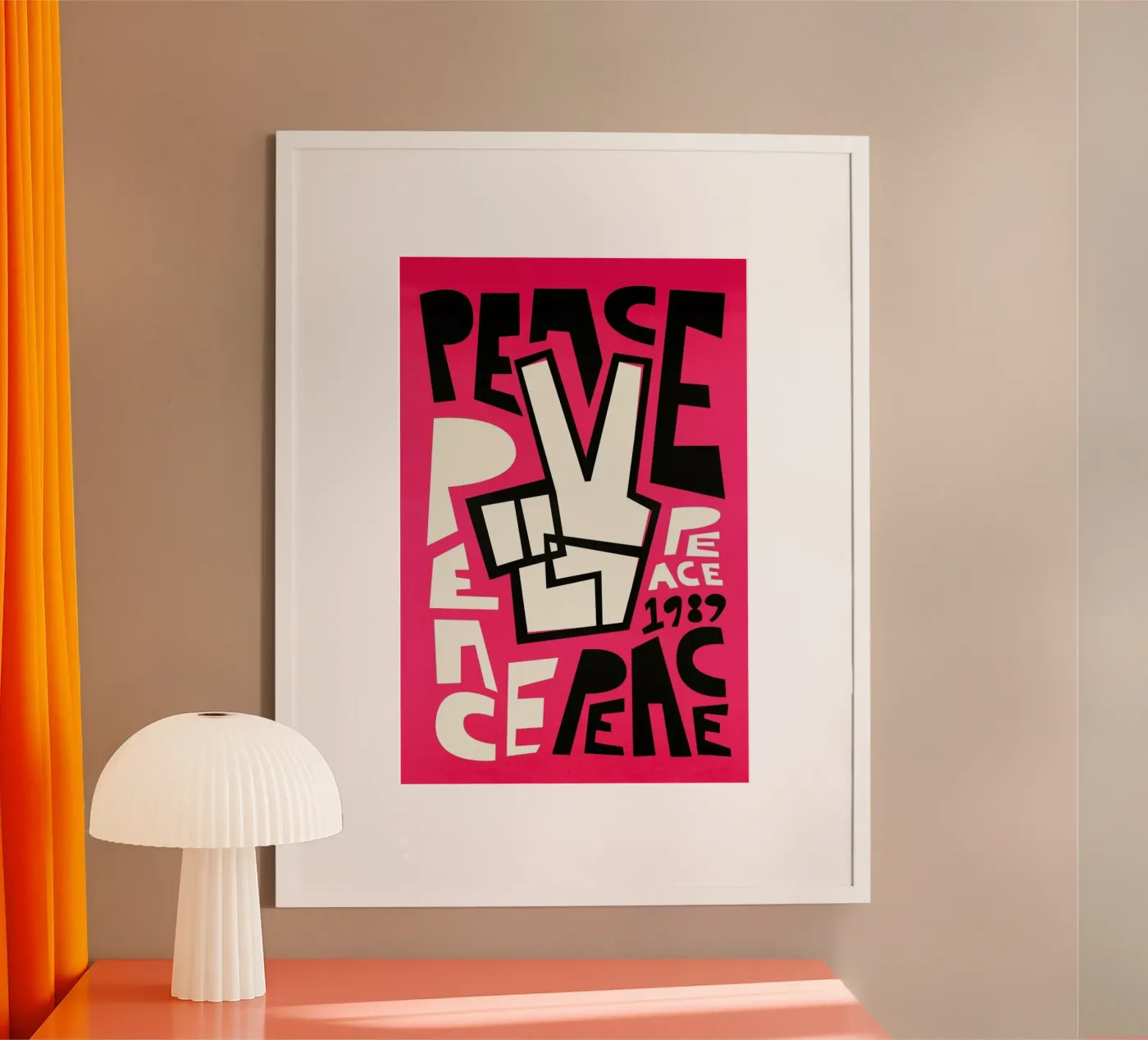 Peace poster van Fox & Velvet