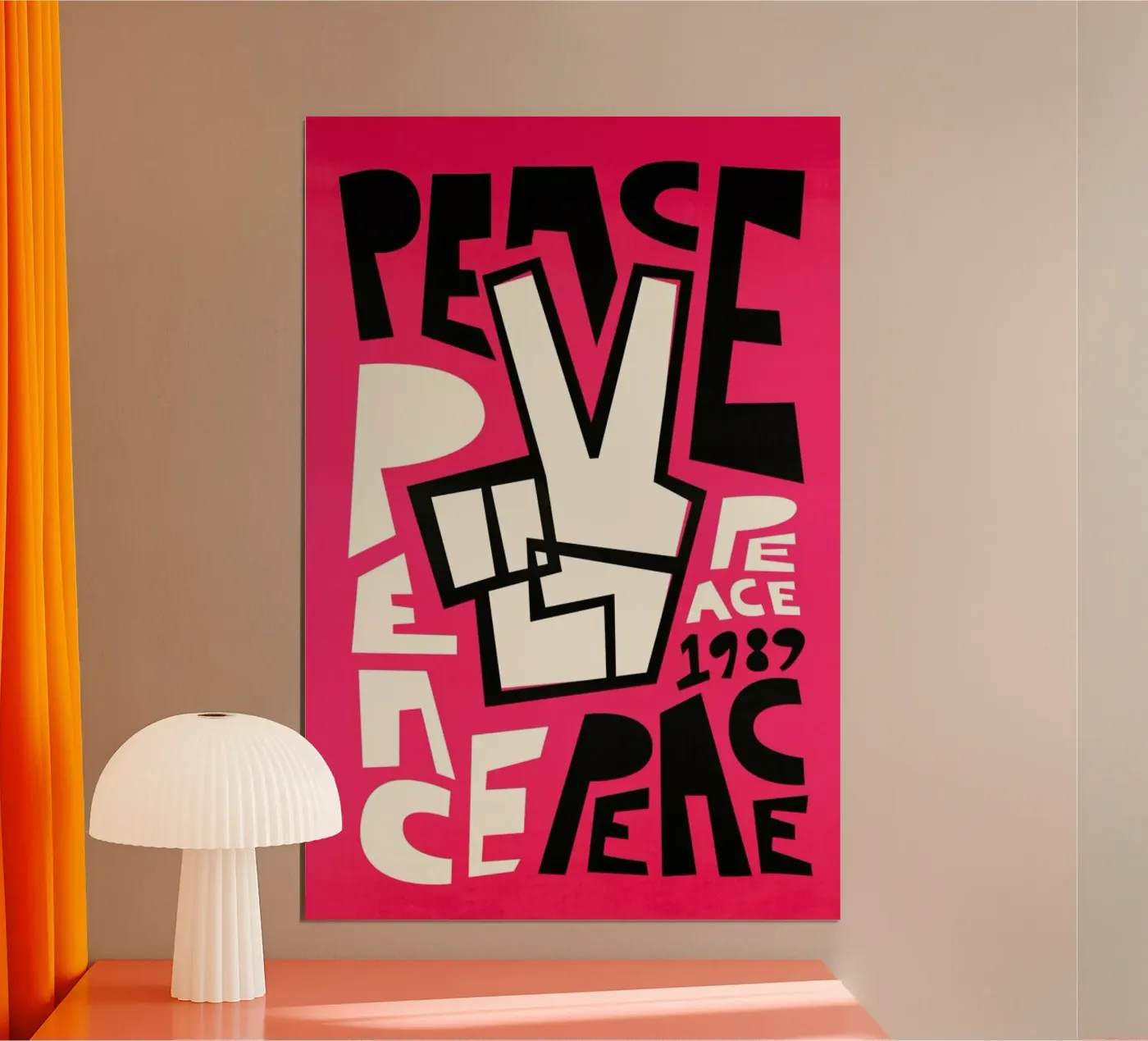 Peace poster van Fox & Velvet