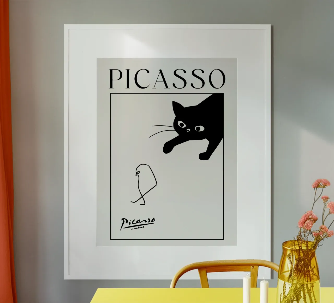 playful black cat poster by ramosashop