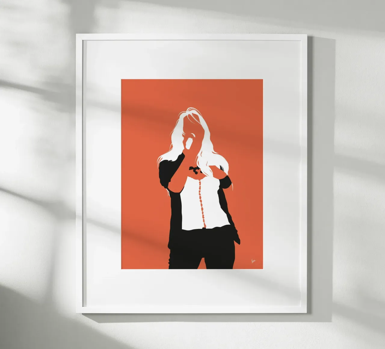 No293 Jessica simpson poster con telaio in legno da Iconic Rockstars