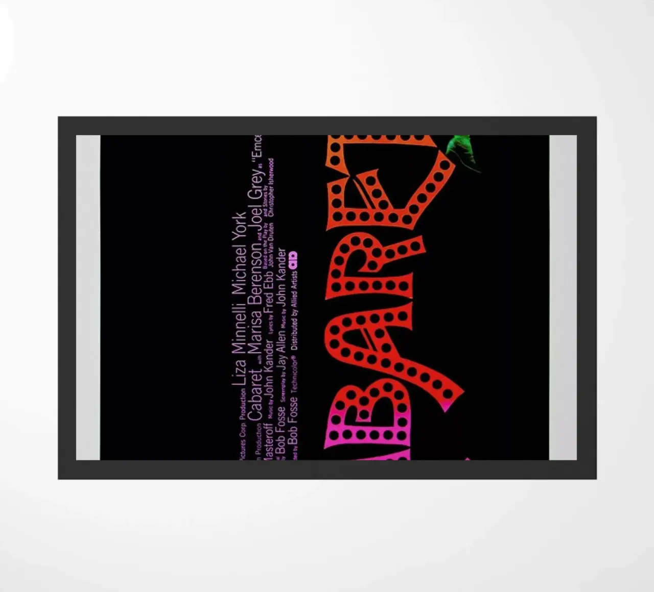 ‘Cabaret’ Retro Movie Poster zerbino da Gallery Print and Art Limited