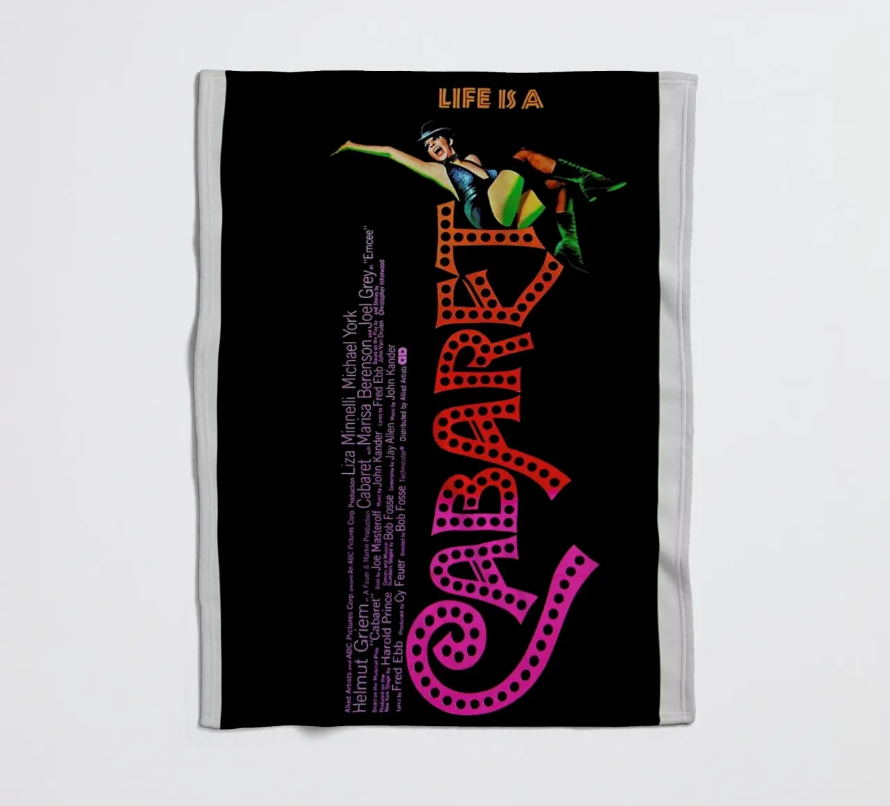 ‘Cabaret’ Retro Movie Poster coperta in pile da Gallery Print and Art Limited