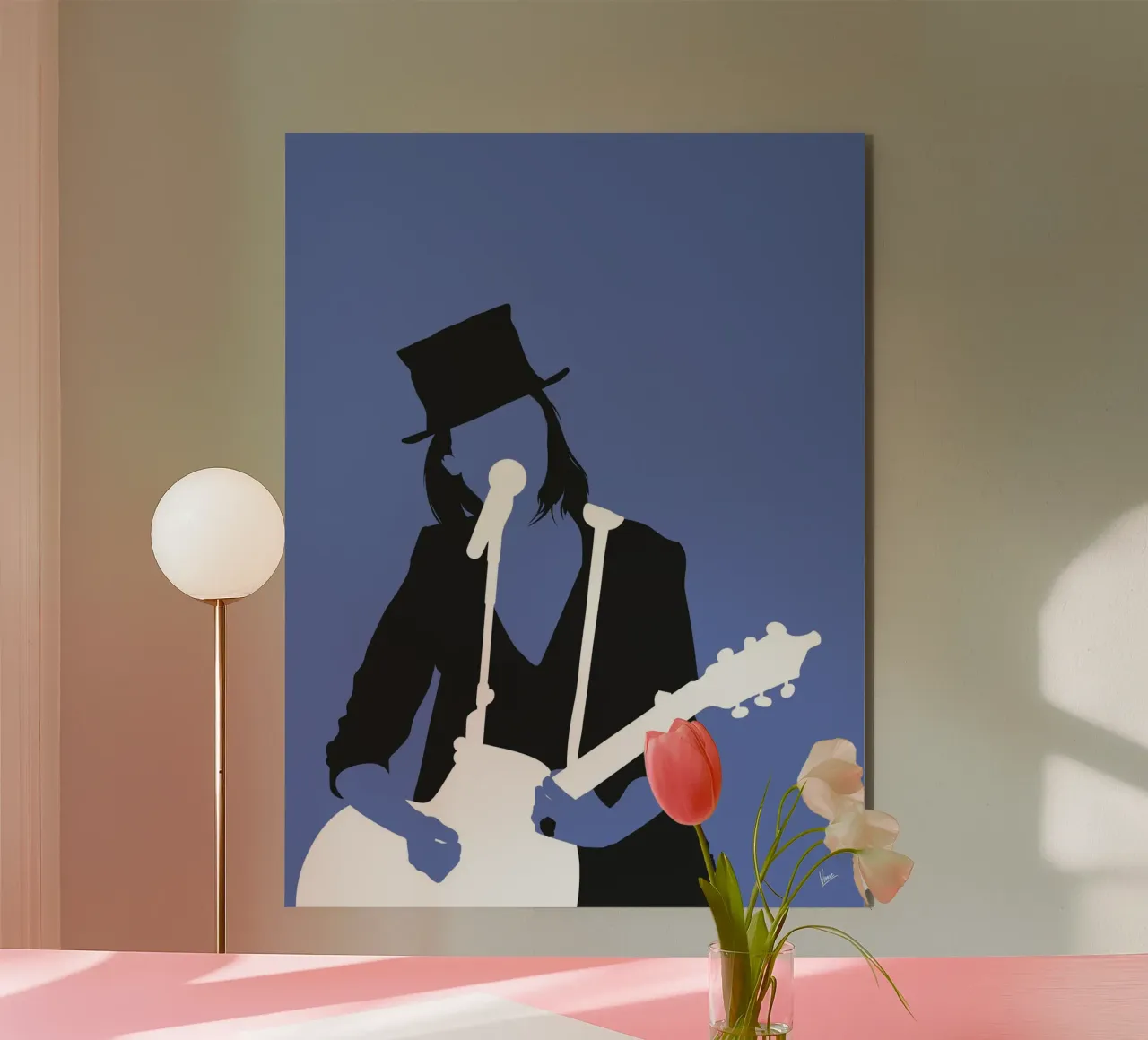 No298 Suzanne Vega alluminio dibond da Iconic Rockstars