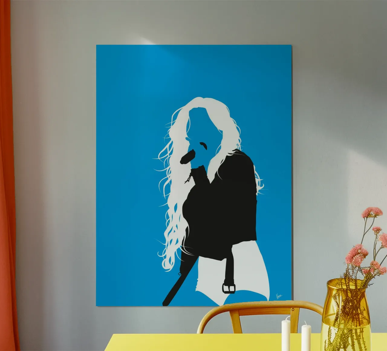 No299 Miley poster con telaio in plastica da Iconic Rockstars