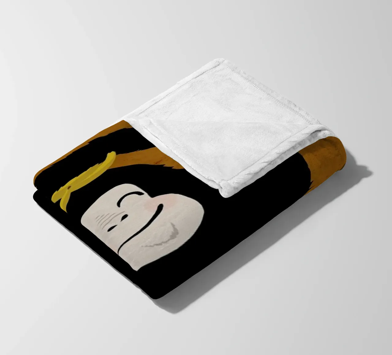 Gorilla (Brown) coperta in pile da treechild