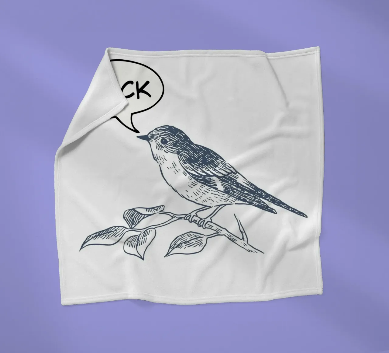 bird humor coperta in pile da ramosashop