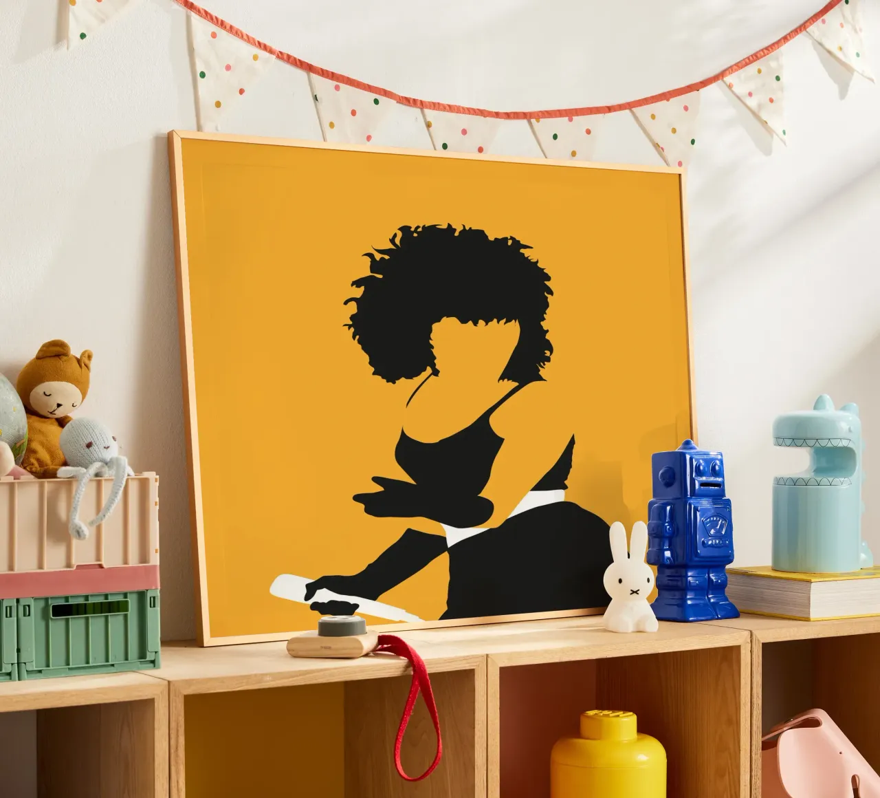 No304 Pat Benatar poster con telaio in alluminio da Iconic Rockstars
