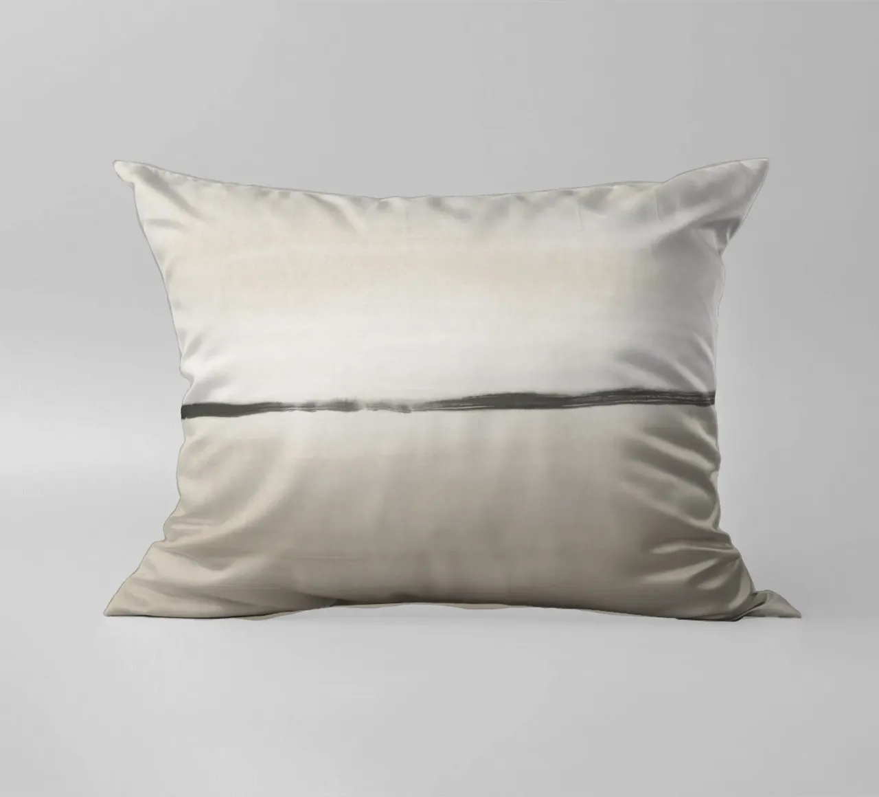Beige minimalist watercolour decorative cushion by NouveauPrints