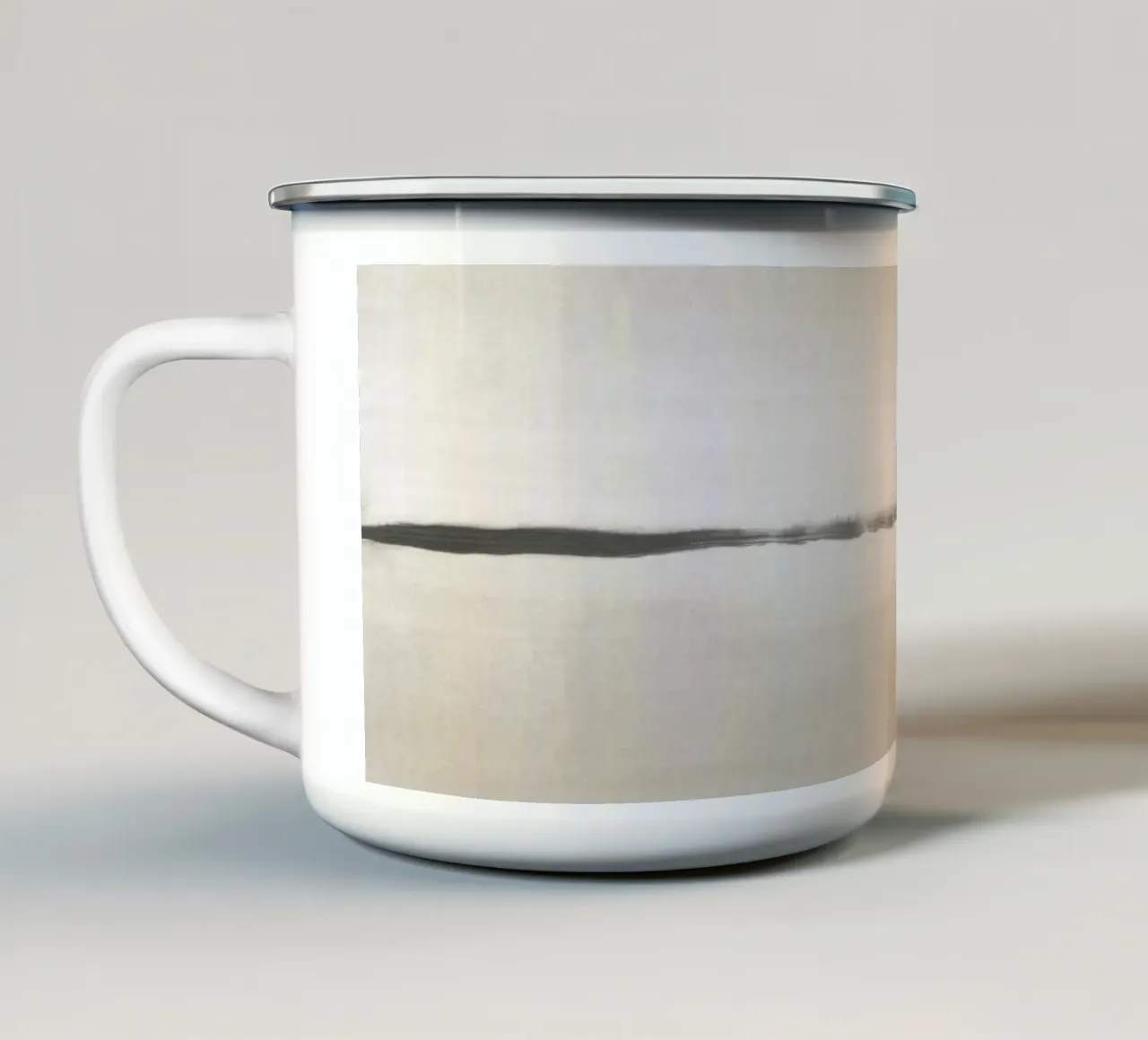 Acquerello minimalista beige tazza in smalto da NouveauPrints