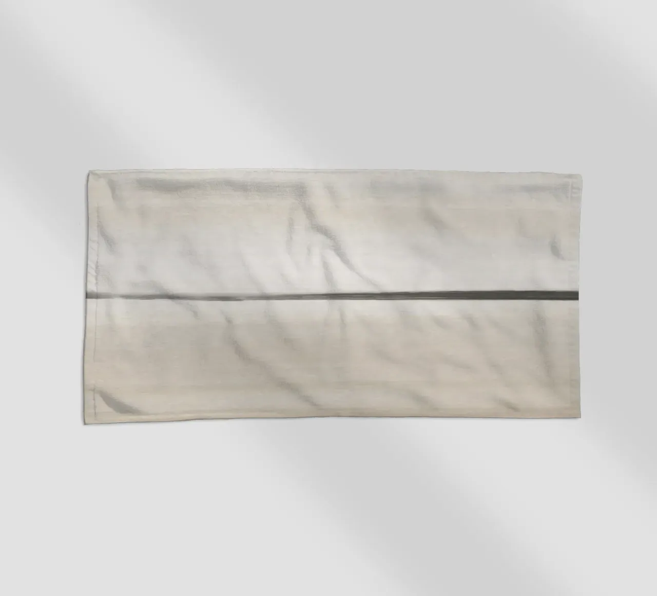 Beige minimalist watercolour beach towel by NouveauPrints