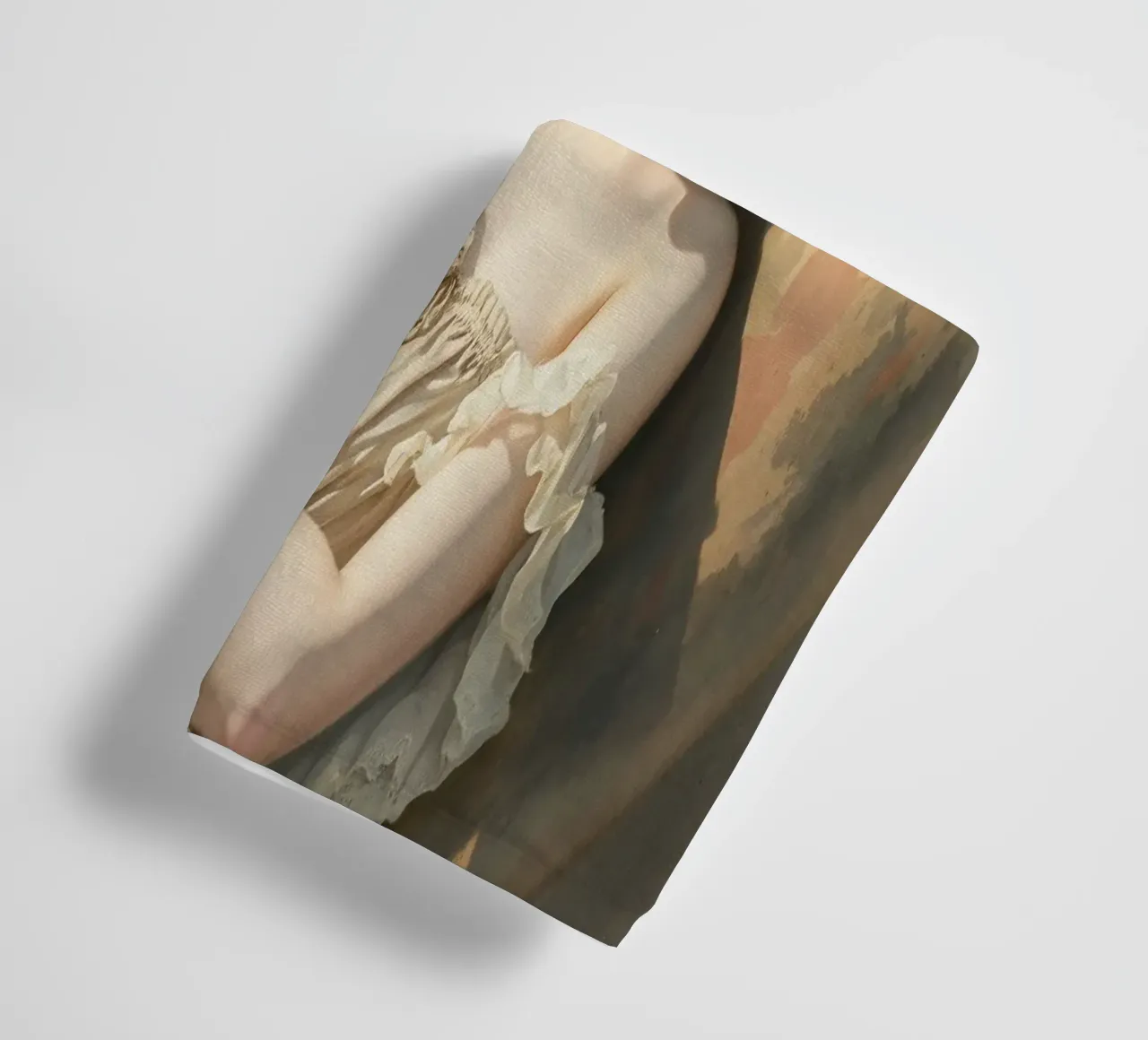 Jeune femme dans une lumière douce se relaxant sur une chaise serviette de bain de DesignDoodle