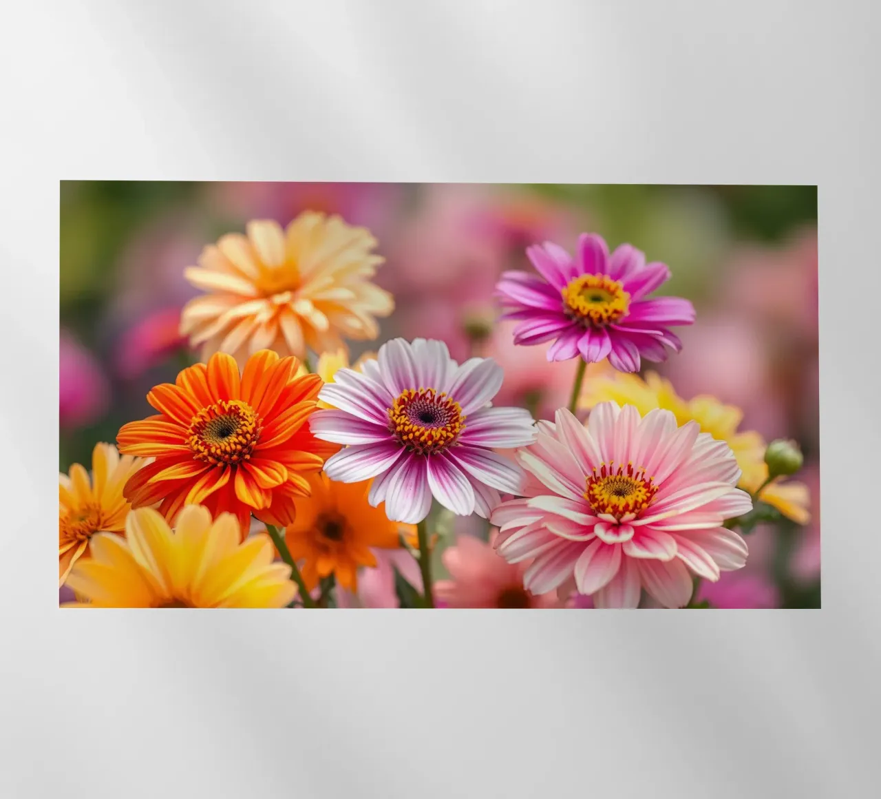 Fiori dai colori vivaci in un giardino in primavera pellicola backlit da DesignDoodle