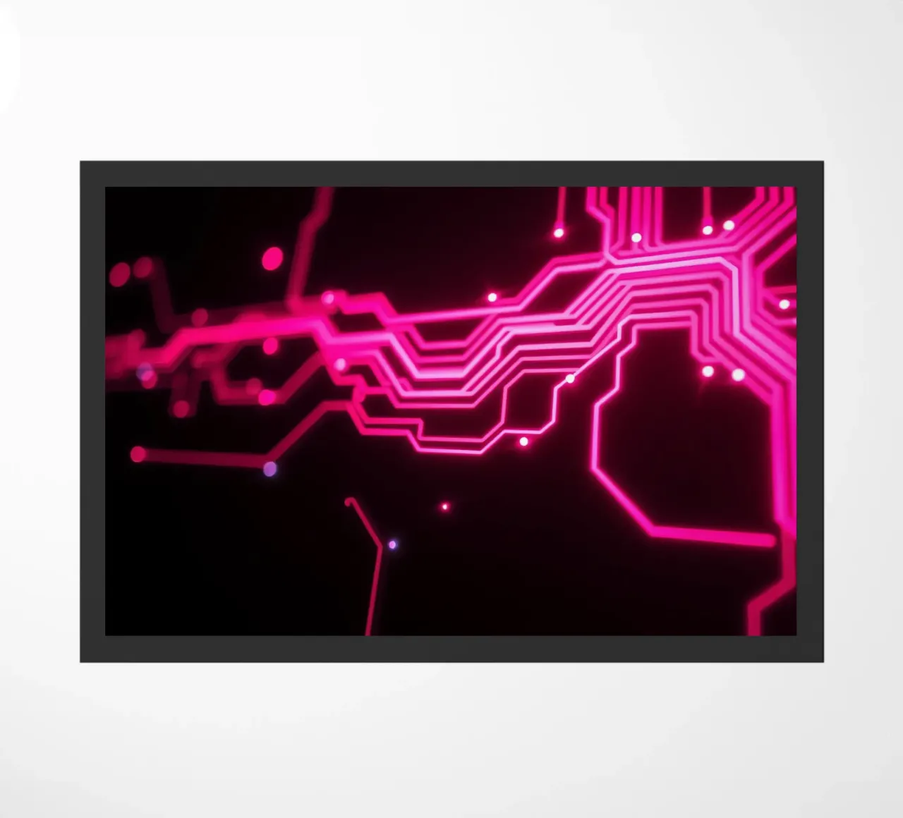 Conception de circuits imprimés dans des tons roses vibrants paillasson de DesignDoodle