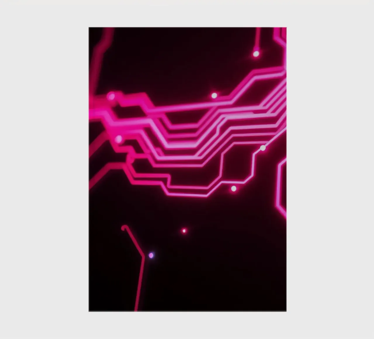 Conception de circuits imprimés dans des tons roses vibrants carnet de notes de DesignDoodle
