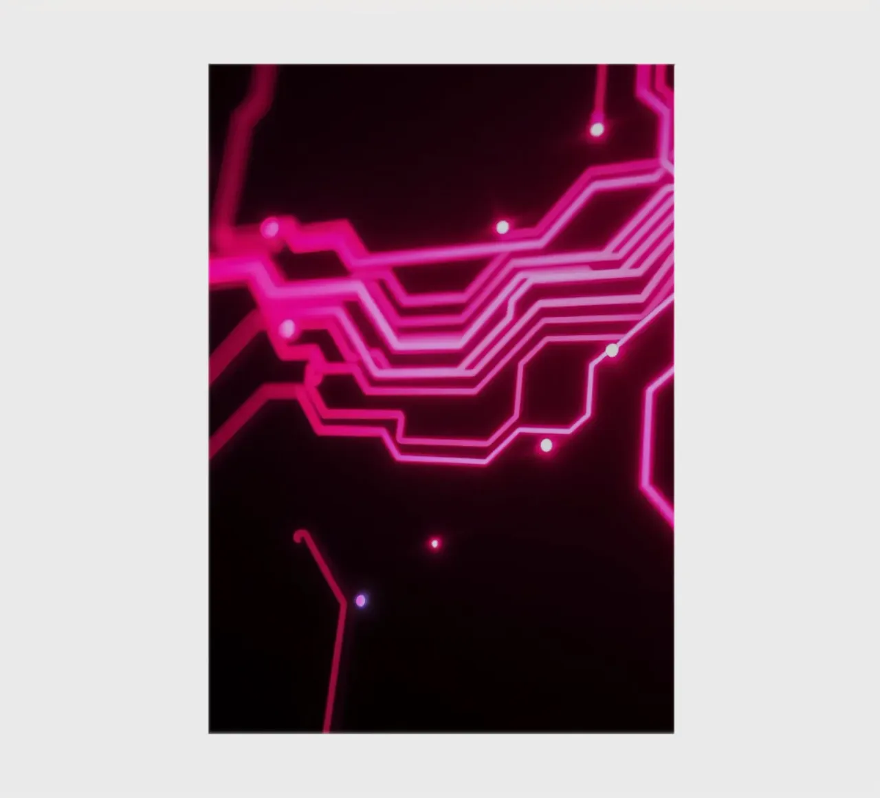 Conception de circuits imprimés dans des tons roses vibrants carnet de notes de DesignDoodle