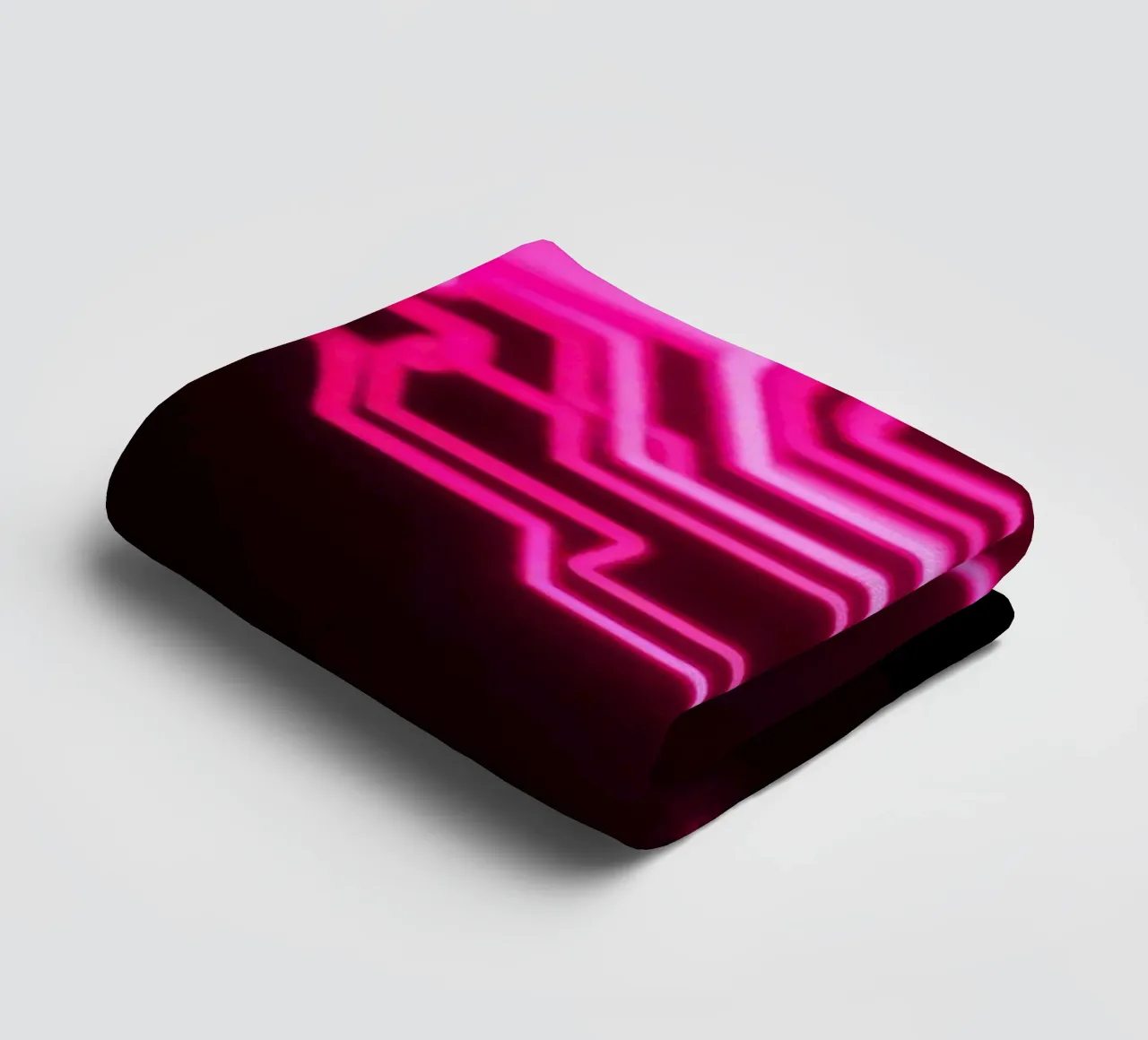 Leiterplattendesign in leuchtenden Rosatönen Handtuch von DesignDoodle