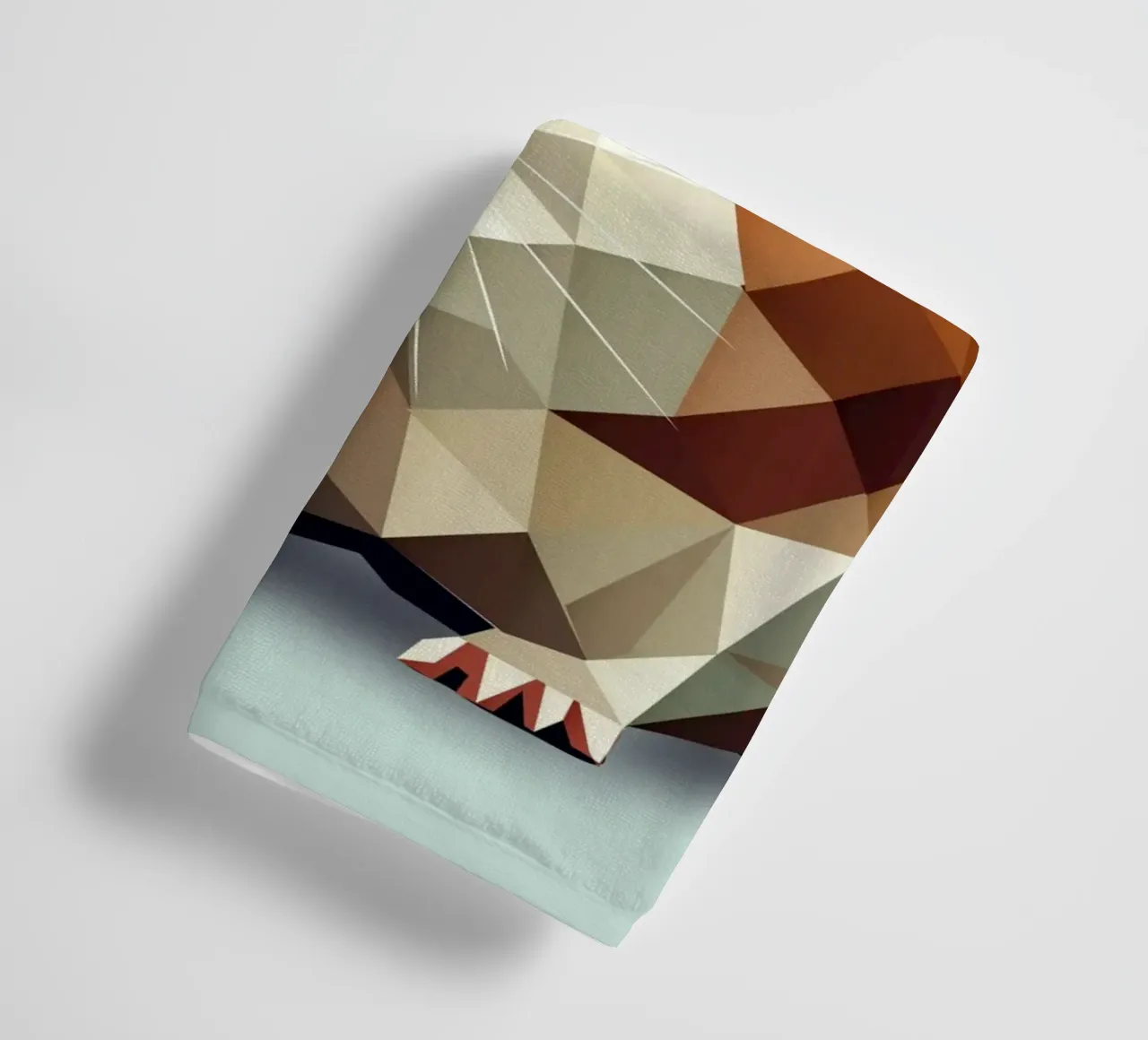 Charming guinea pig in geometric design towel by namosh