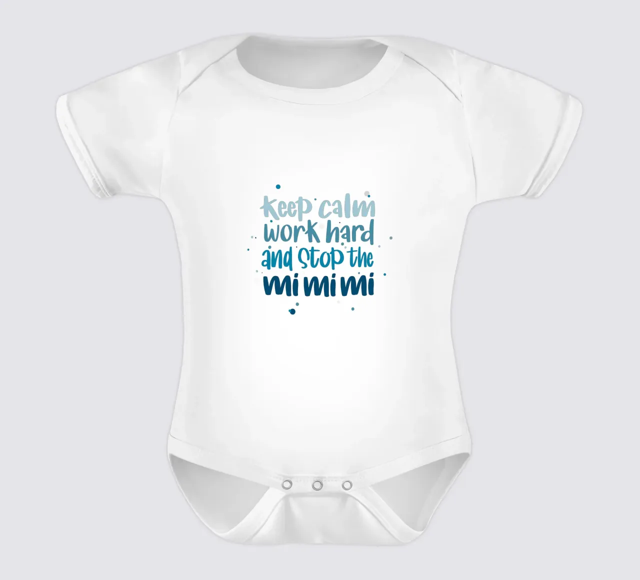 Poster für Chef - Keep calm, work hard and stop the mimimi body neonato maniche corte da LIMITED EDITION LETTERS