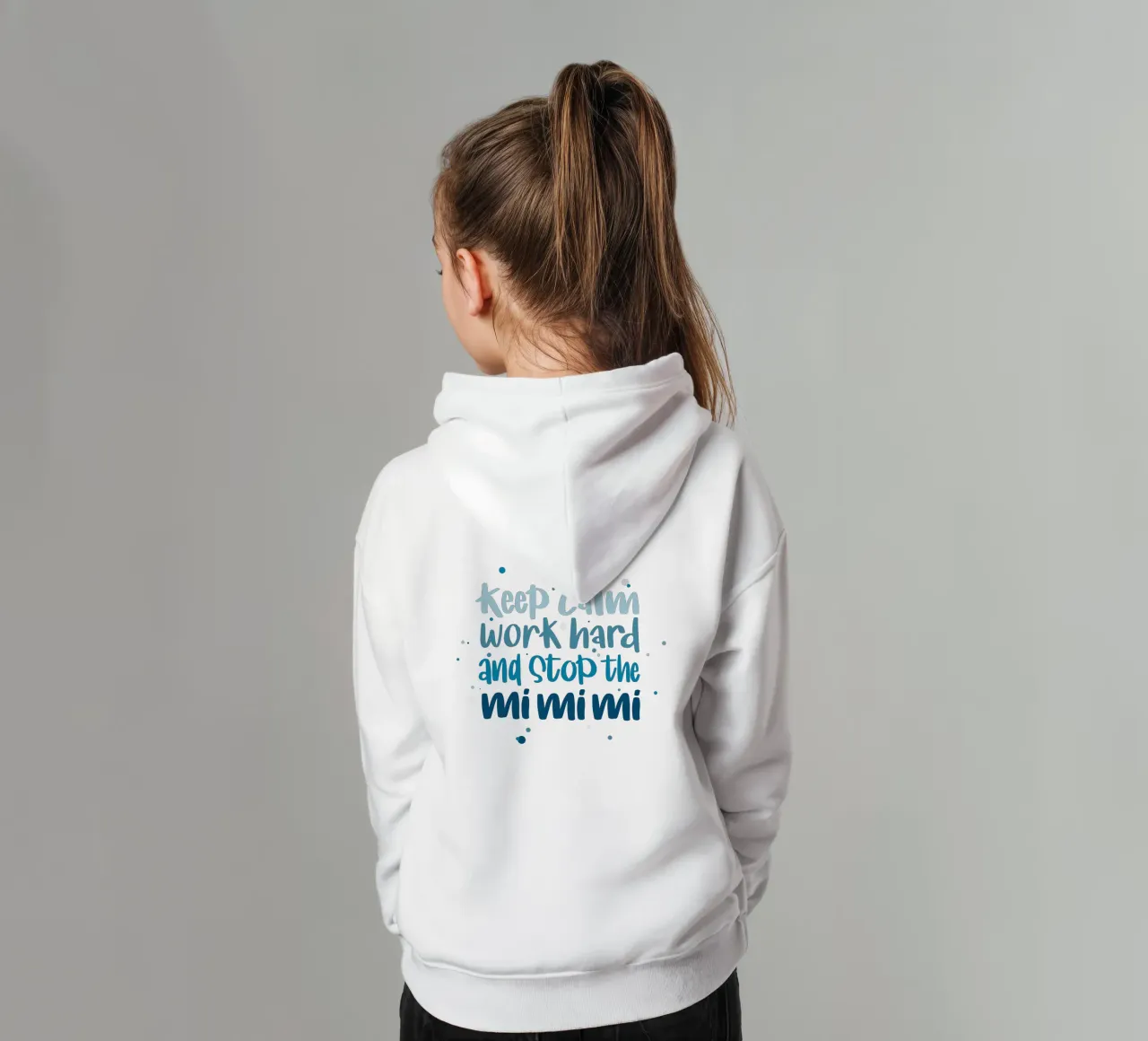 Poster für Chef - Keep calm, work hard and stop the mimimi felpa bambino con cappuccio da LIMITED EDITION LETTERS