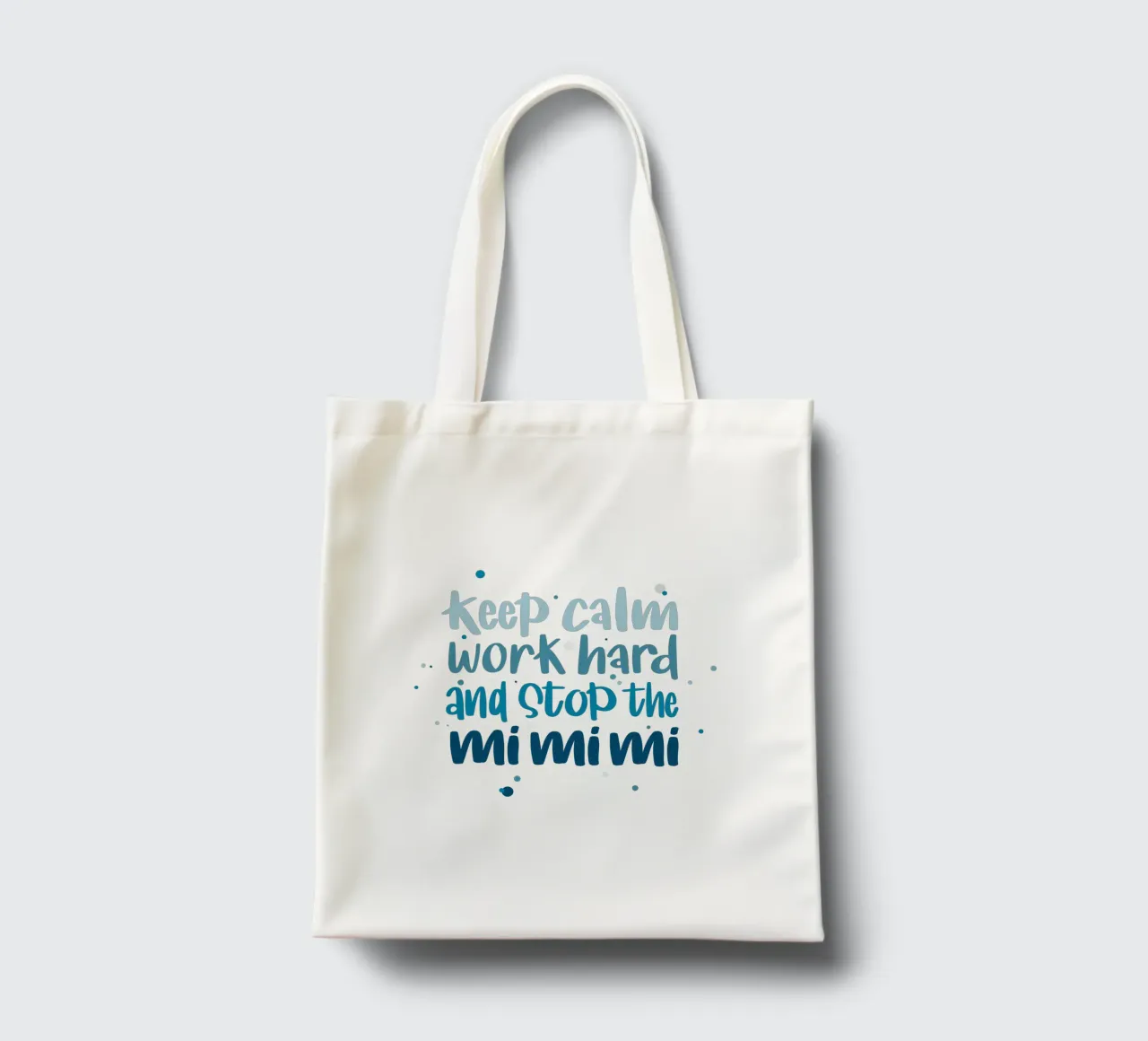 Poster für Chef - Keep calm, work hard and stop the mimimi borsa in juta da LIMITED EDITION LETTERS