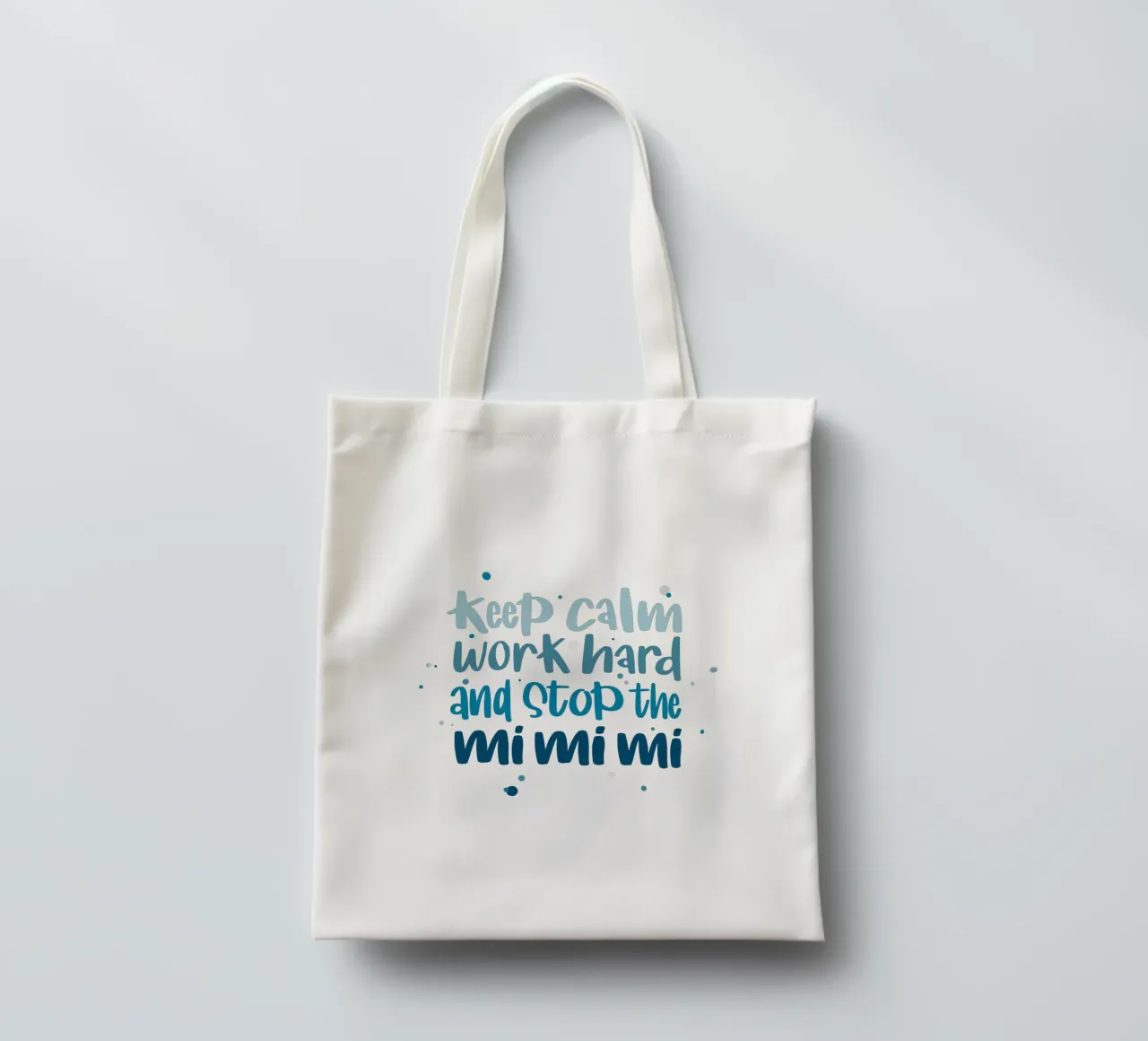 Poster für Chef - Keep calm, work hard and stop the mimimi borsa in juta da LIMITED EDITION LETTERS
