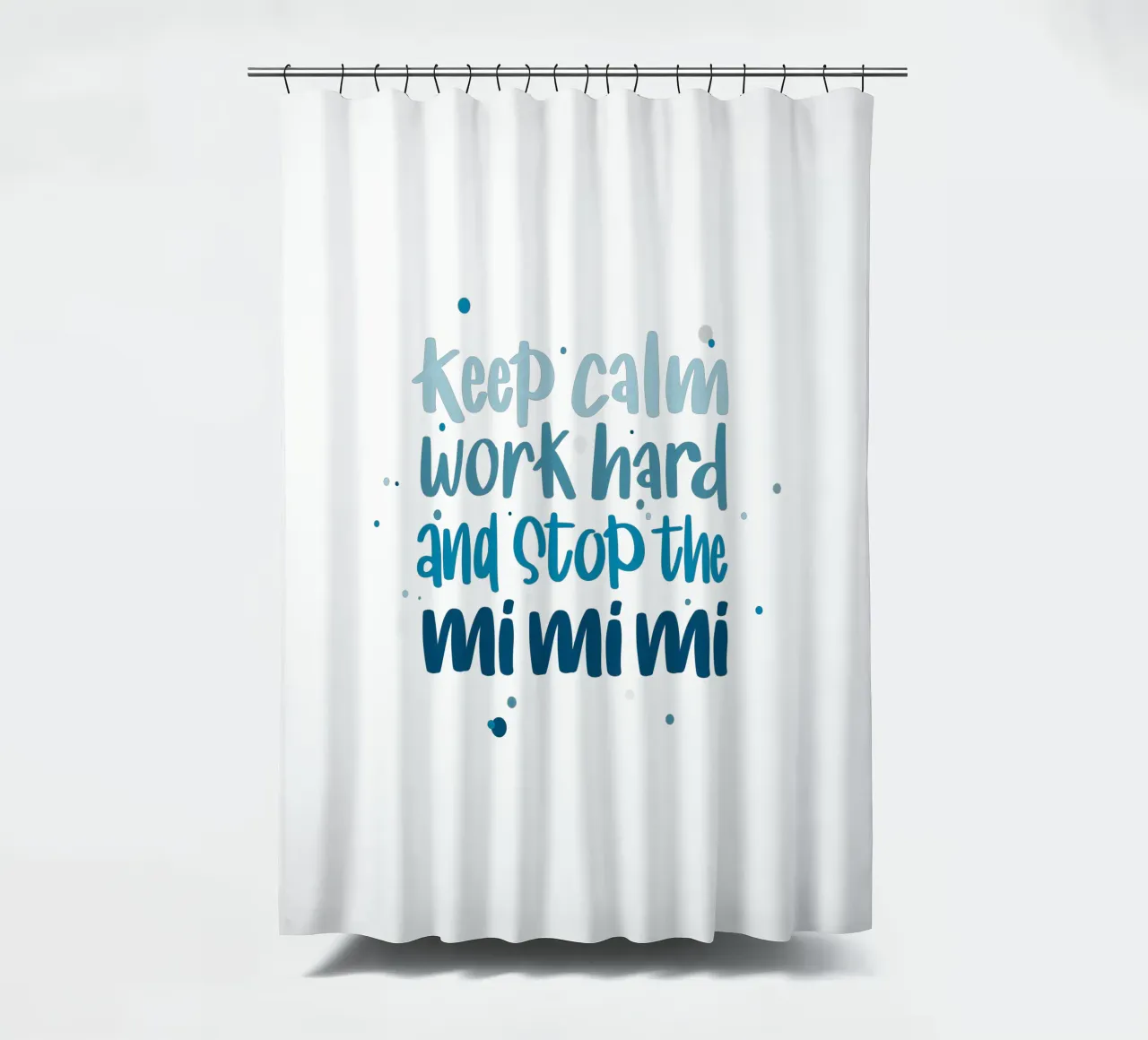 Poster für Chef - Keep calm, work hard and stop the mimimi tenda da doccia da LIMITED EDITION LETTERS