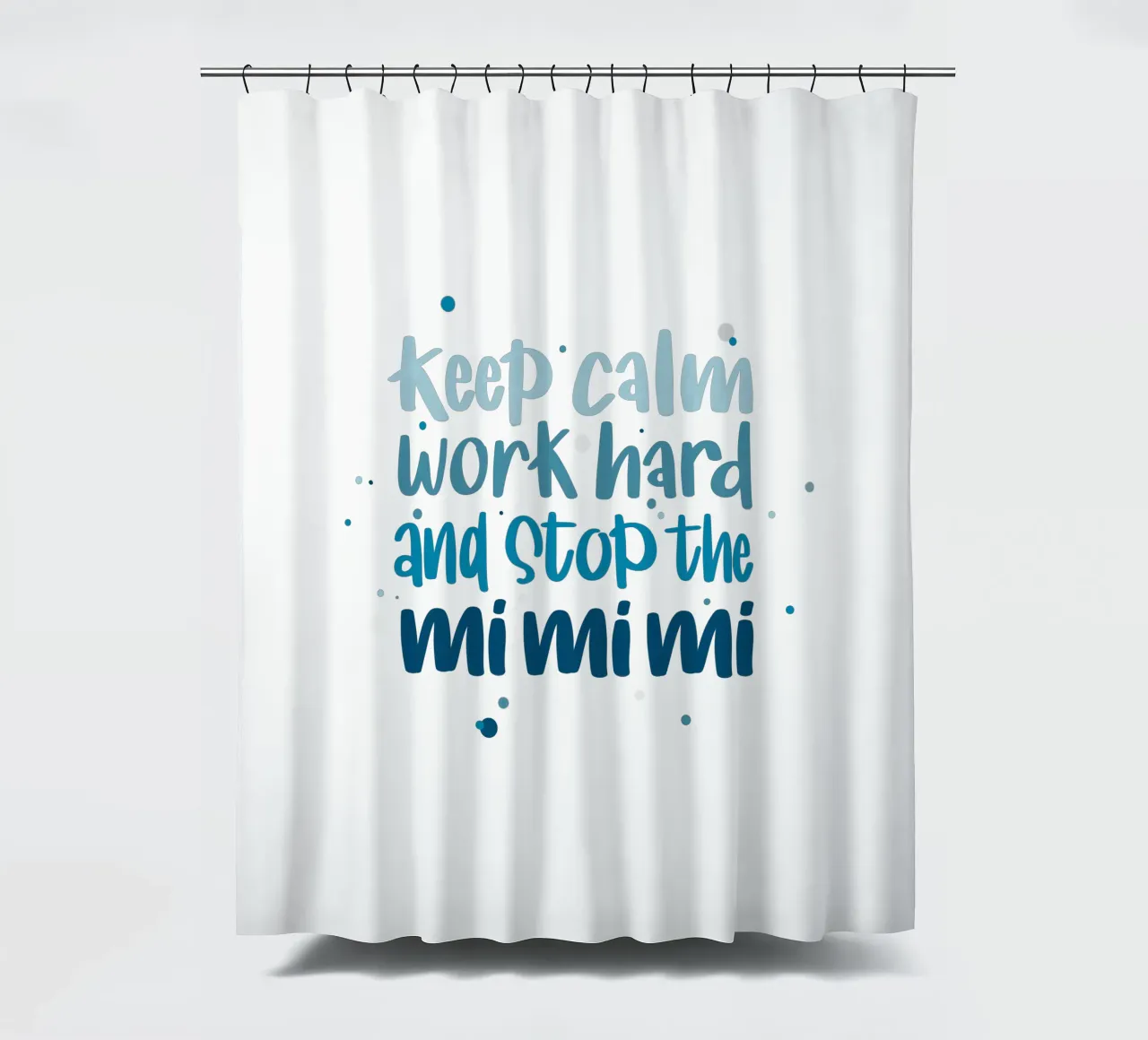 Poster für Chef - Keep calm, work hard and stop the mimimi tenda da doccia da LIMITED EDITION LETTERS