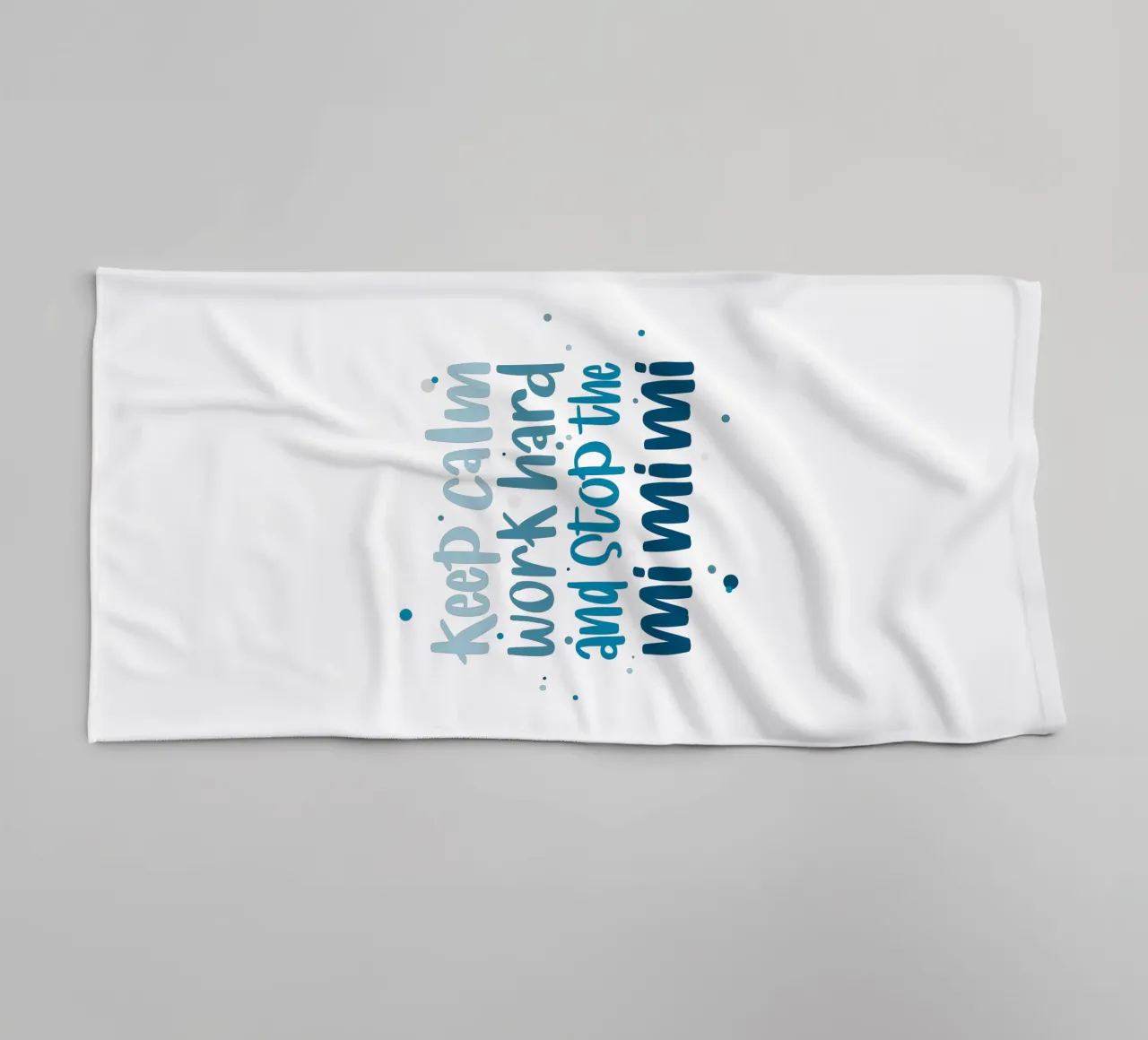 Poster für Chef - Keep calm, work hard and stop the mimimi asciugamano da bagno da LIMITED EDITION LETTERS