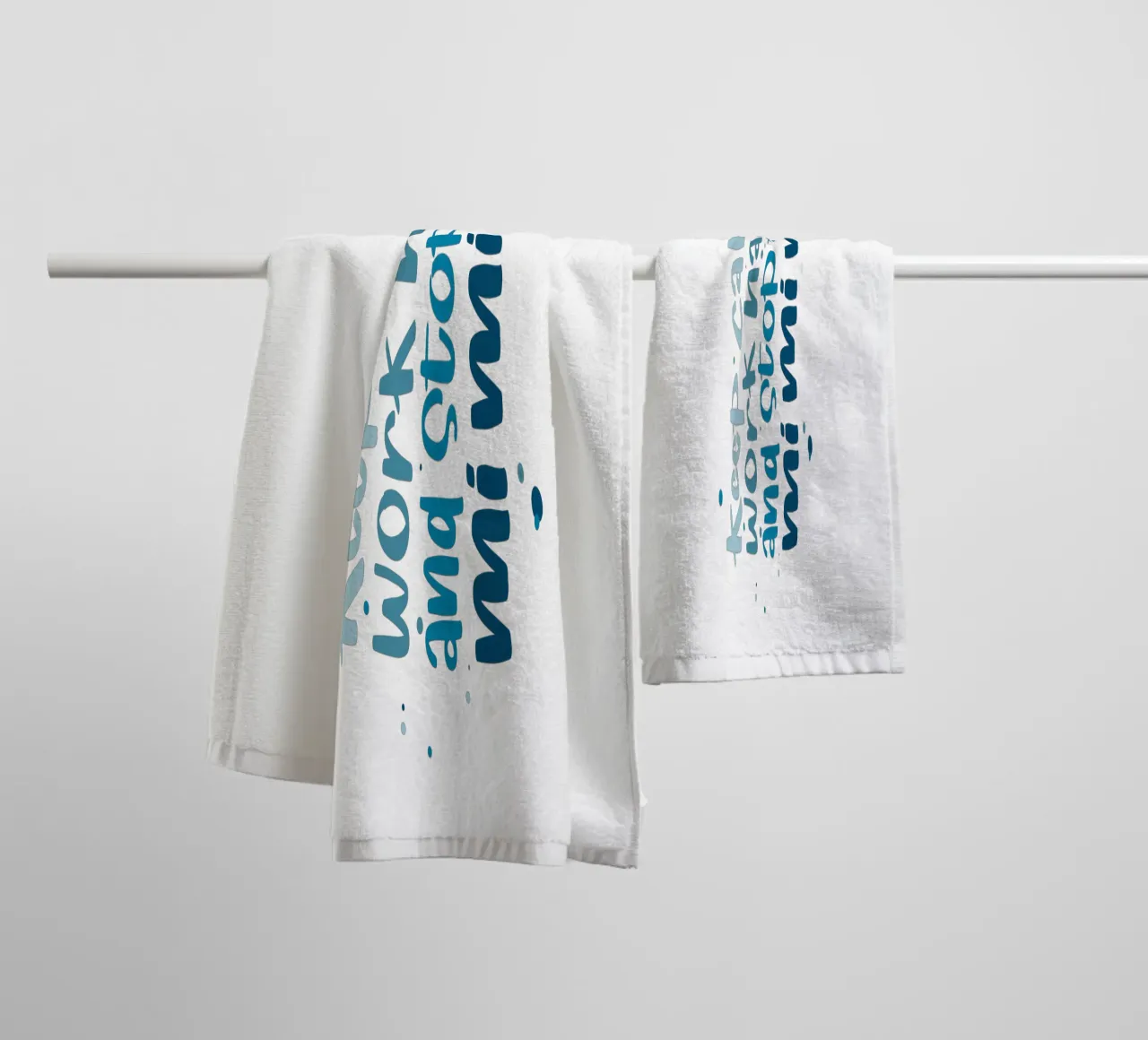 Poster für Chef - Keep calm, work hard and stop the mimimi asciugamano da bagno da LIMITED EDITION LETTERS