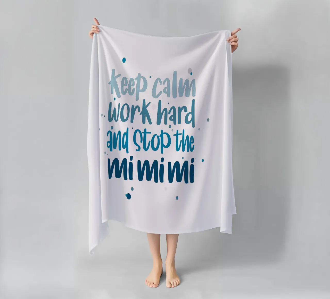 Poster für Chef - Keep calm, work hard and stop the mimimi telo mare da LIMITED EDITION LETTERS