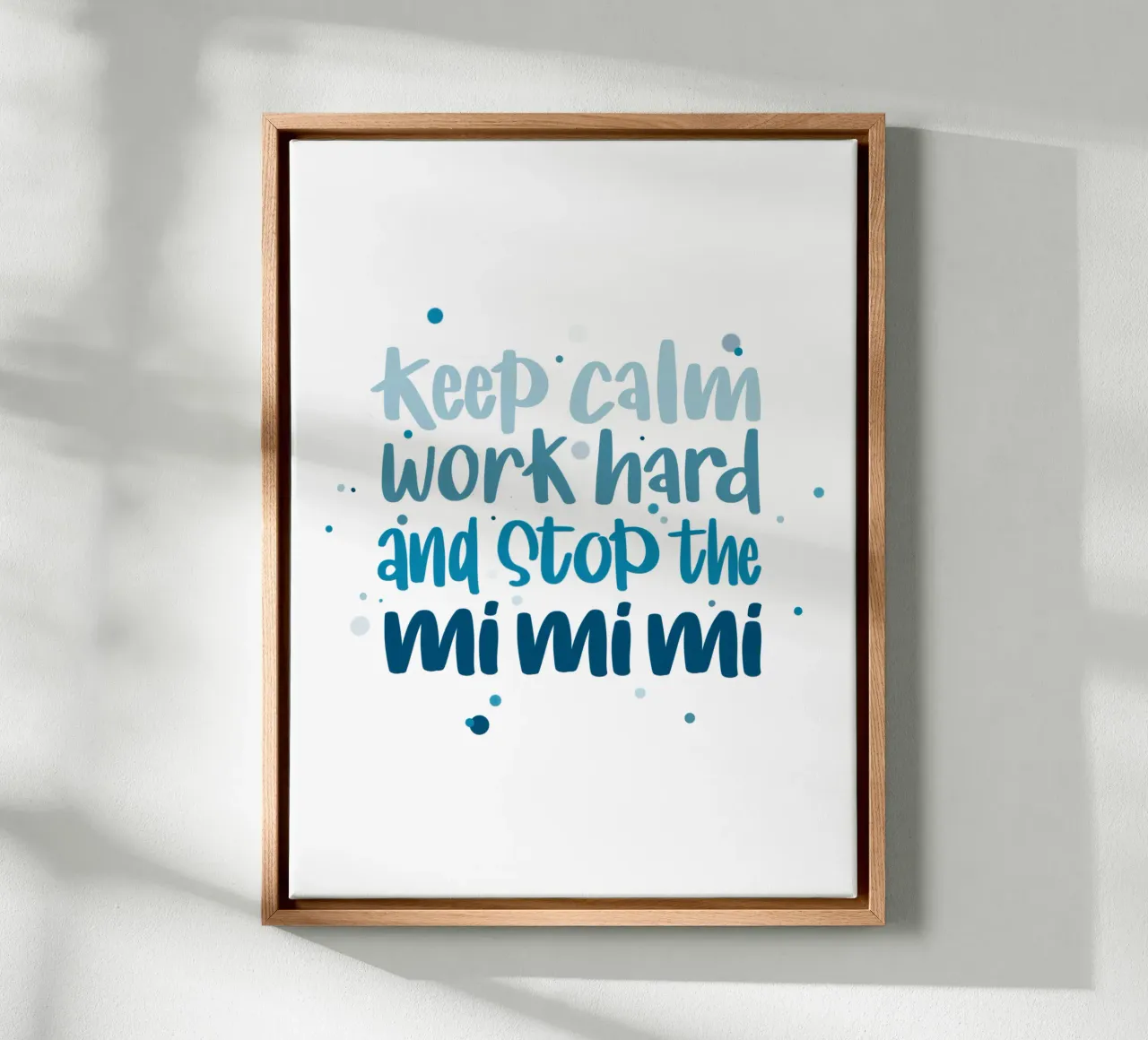 Poster für Chef - Keep calm, work hard and stop the mimimi tela da LIMITED EDITION LETTERS