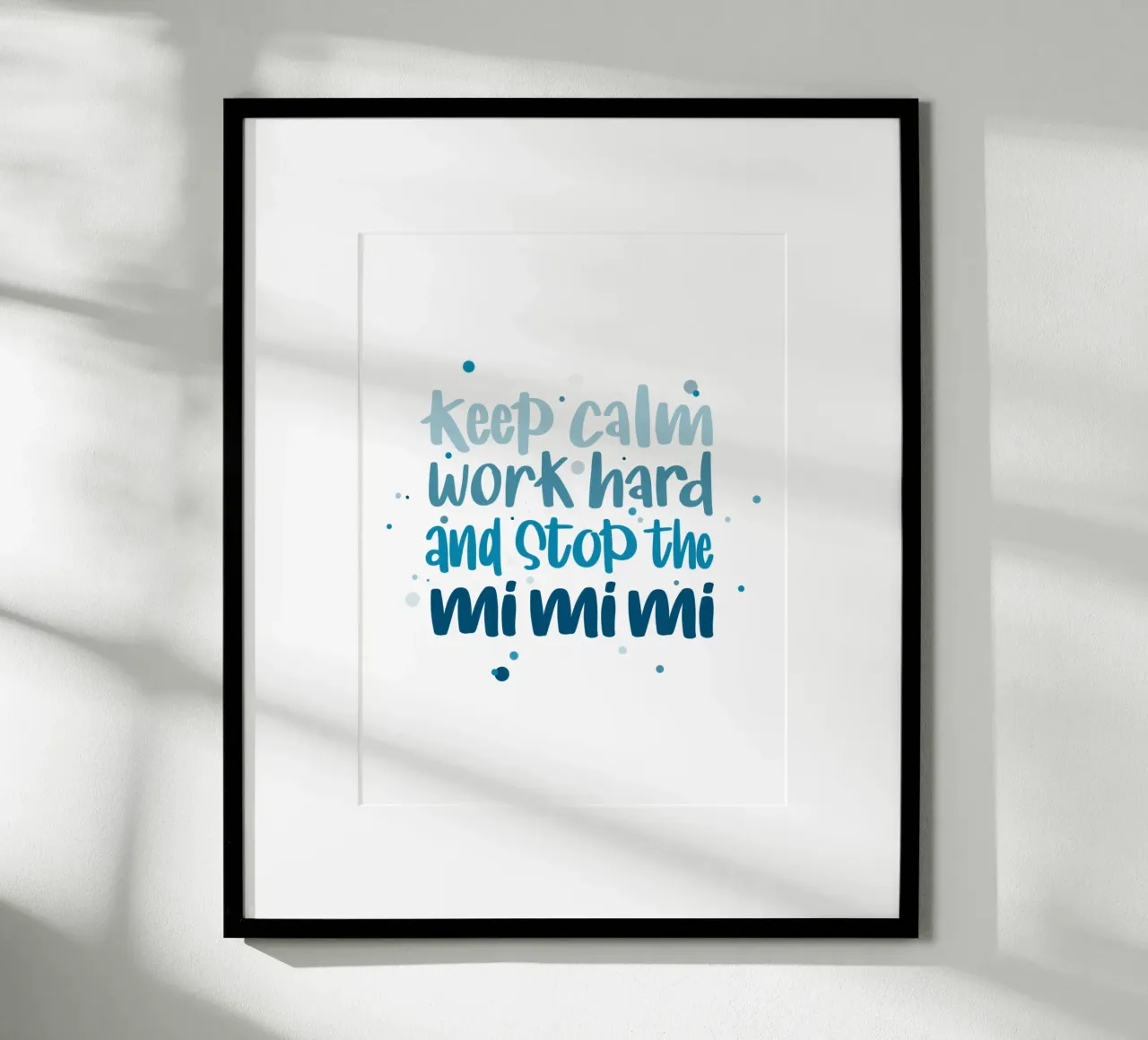 Poster für Chef - Keep calm, work hard and stop the mimimi poster de LIMITED EDITION LETTERS