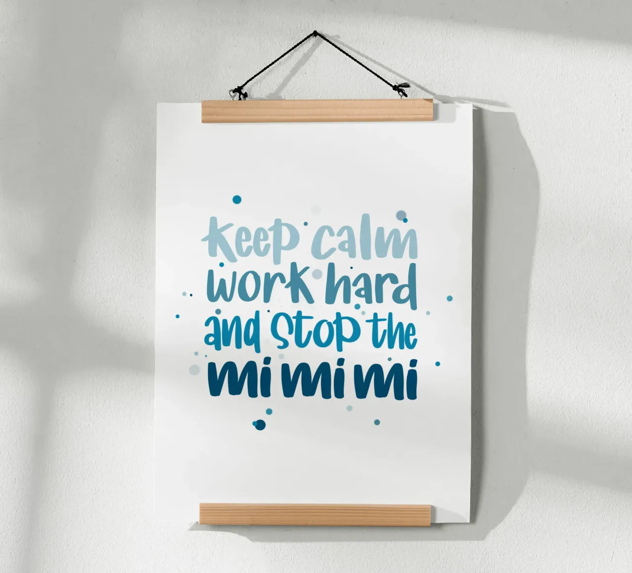 Poster für Chef - Keep calm, work hard and stop the mimimi poster de LIMITED EDITION LETTERS