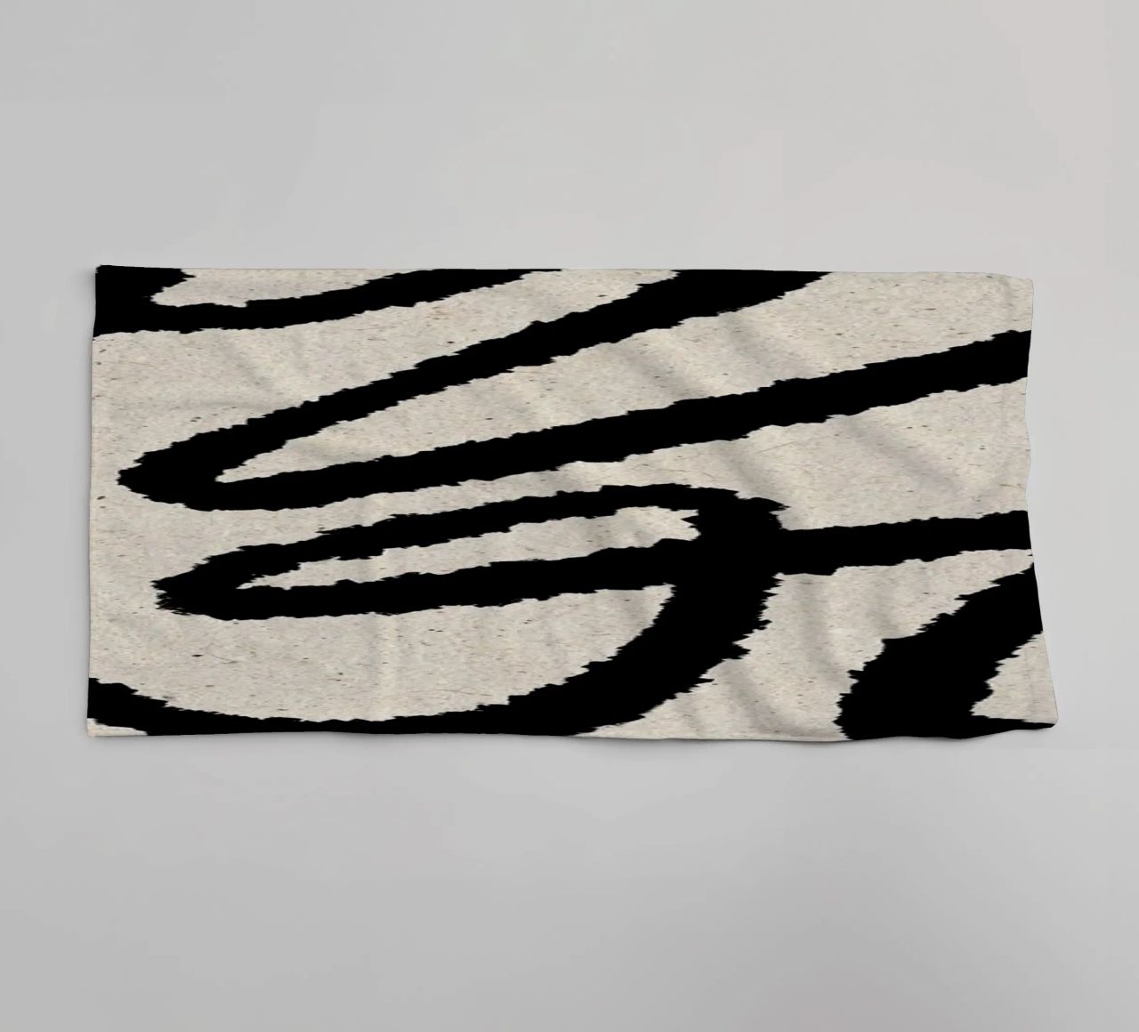 Line Art Abstract 1 towel by MoonlightPrint