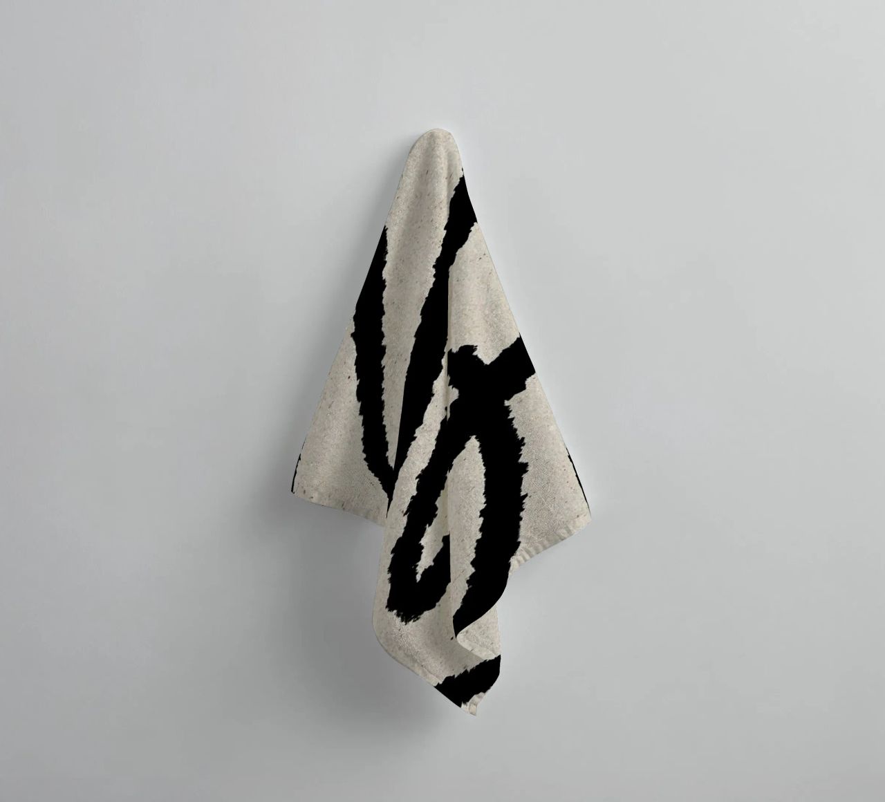 Line Art Abstract 1 towel by MoonlightPrint