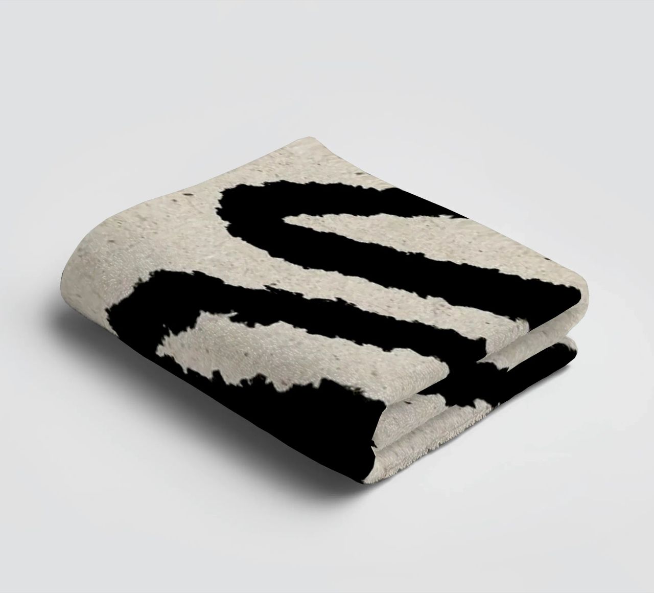 Line Art Abstract 1 towel by MoonlightPrint