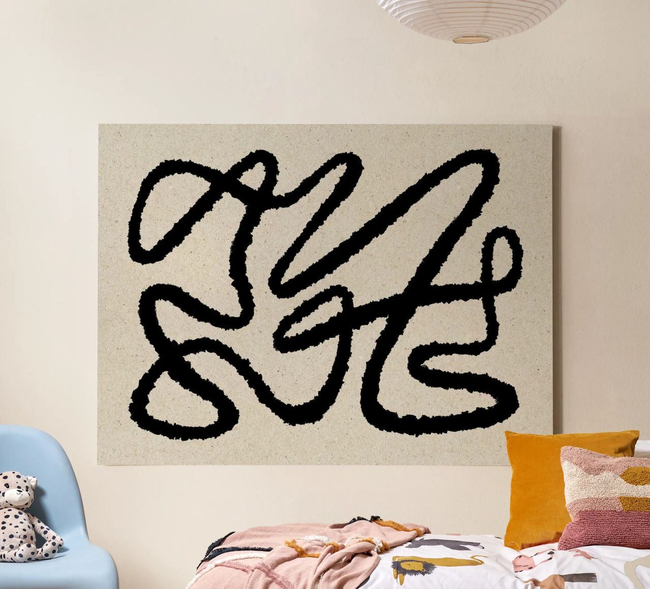Line Art Abstract 1 canvas by MoonlightPrint