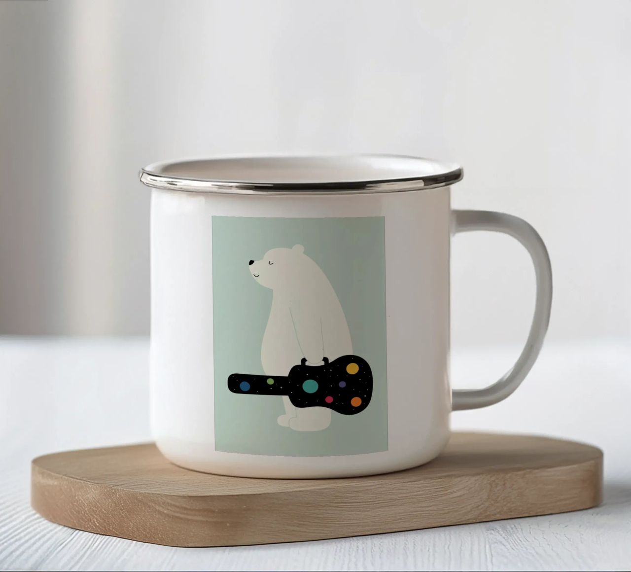 Inseguire i propri sogni tazza in smalto da Andy Westface