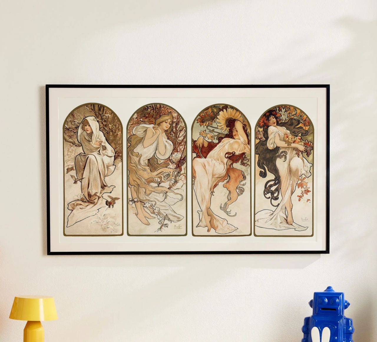 Alphonse Maria Mucha's The Seasons (1897). poster by Venus Art