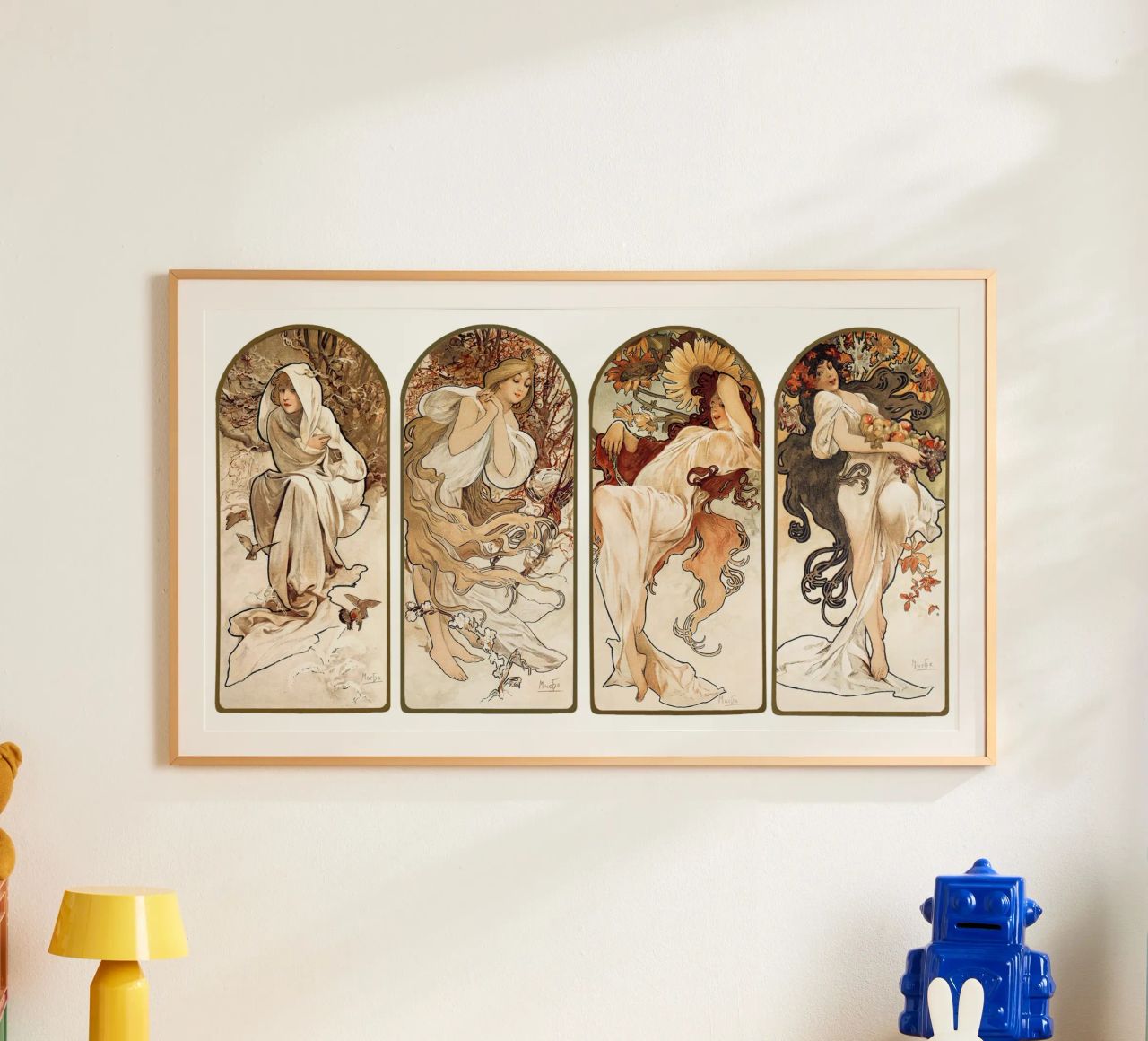 Alphonse Maria Mucha's The Seasons (1897). poster by Venus Art