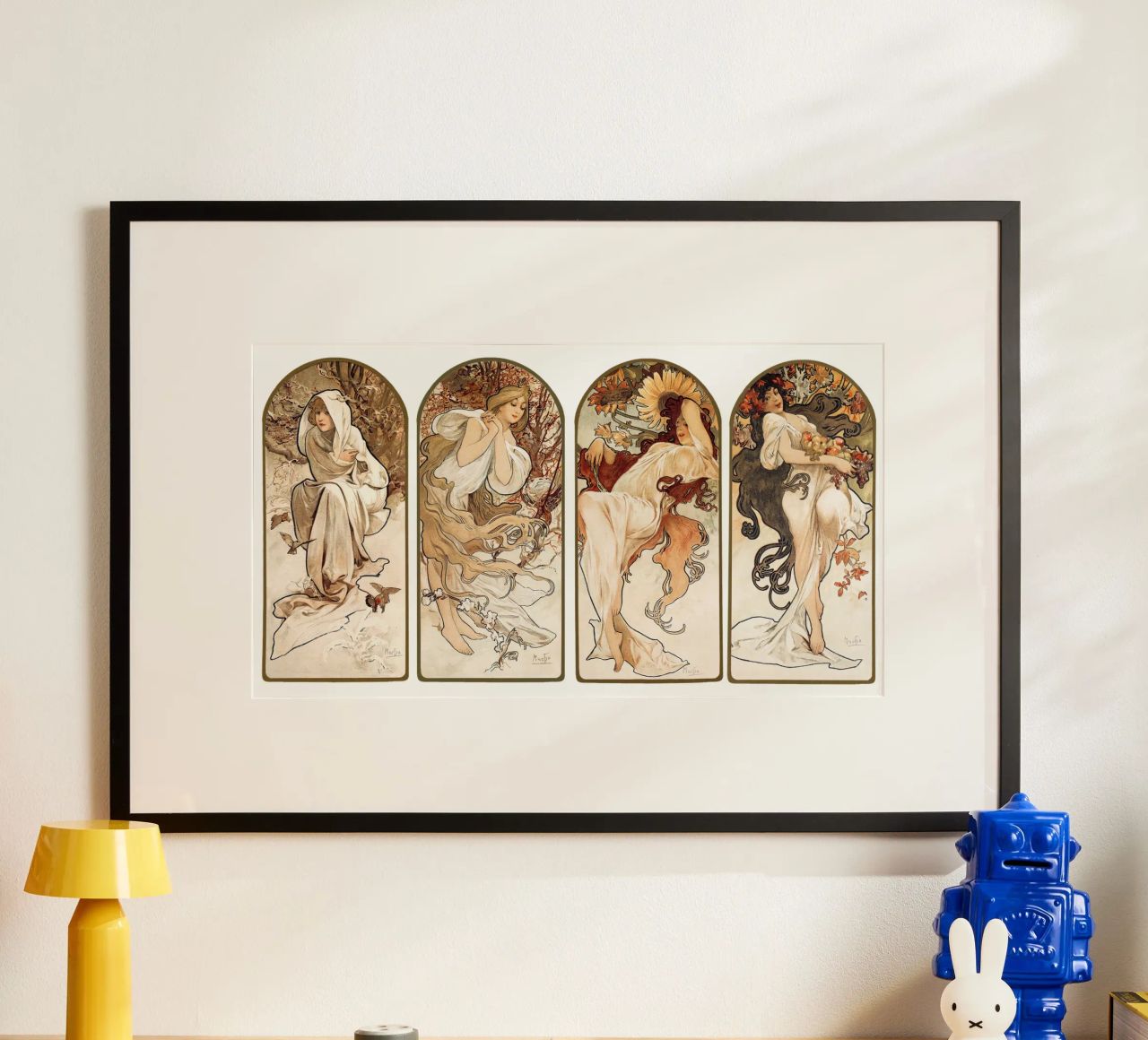 Alphonse Maria Mucha's The Seasons (1897). poster by Venus Art