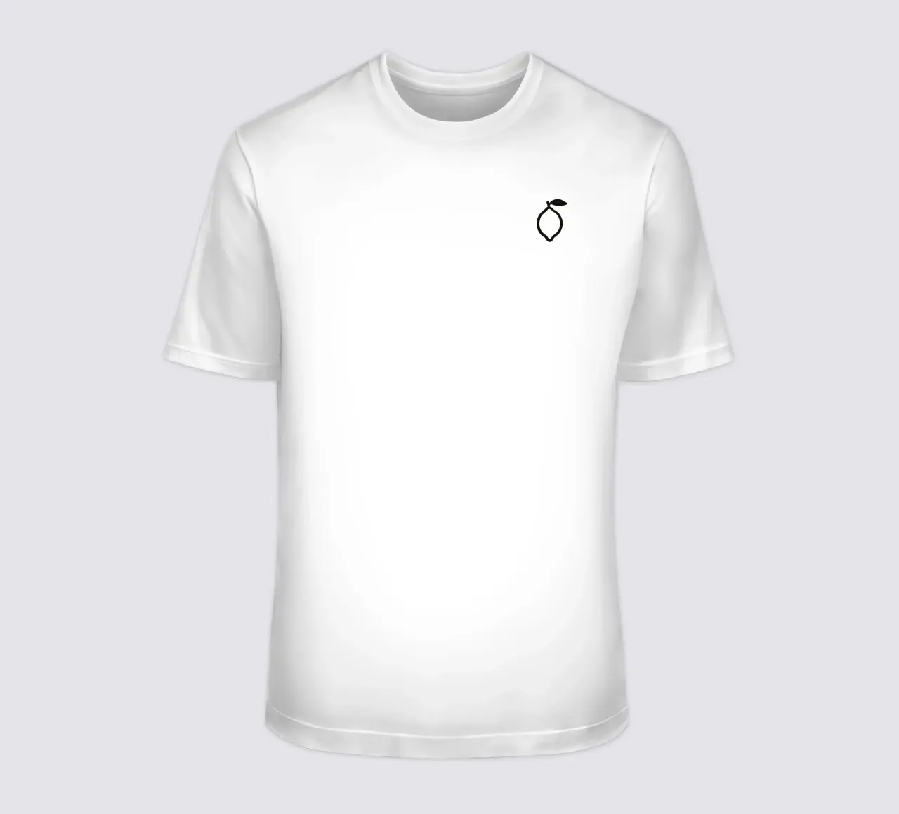 Limone dipinto a pennello in bianco e nero t-shirt da Katja Stehle Design
